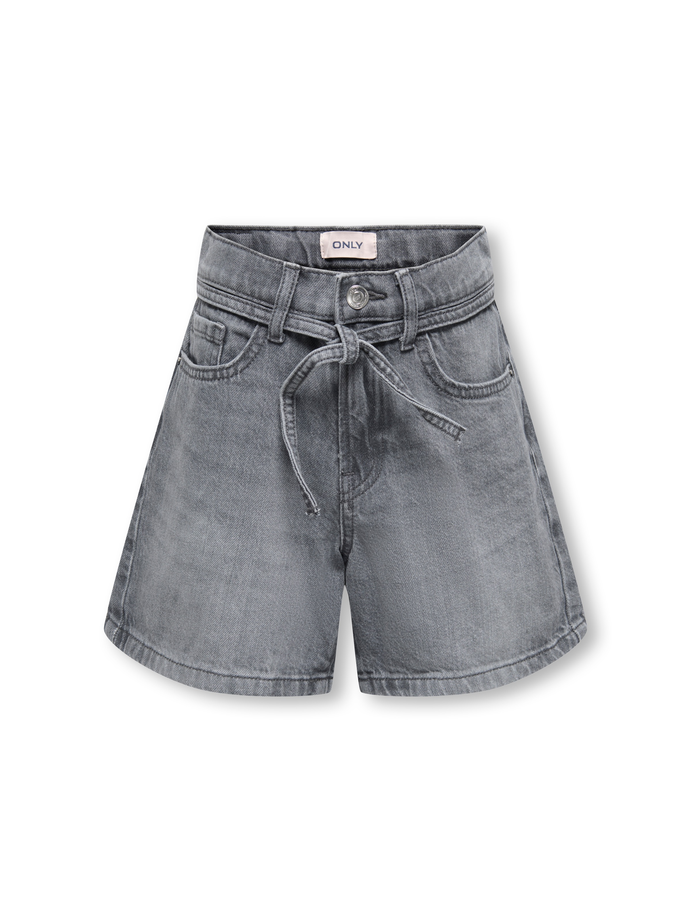 KIDS ONLY Jeansshorts »KOGGIANNA HW BELT SHORTS PIMBOX DNM NOOS« mit schmalem, dekorativen Bindeband in der Taille