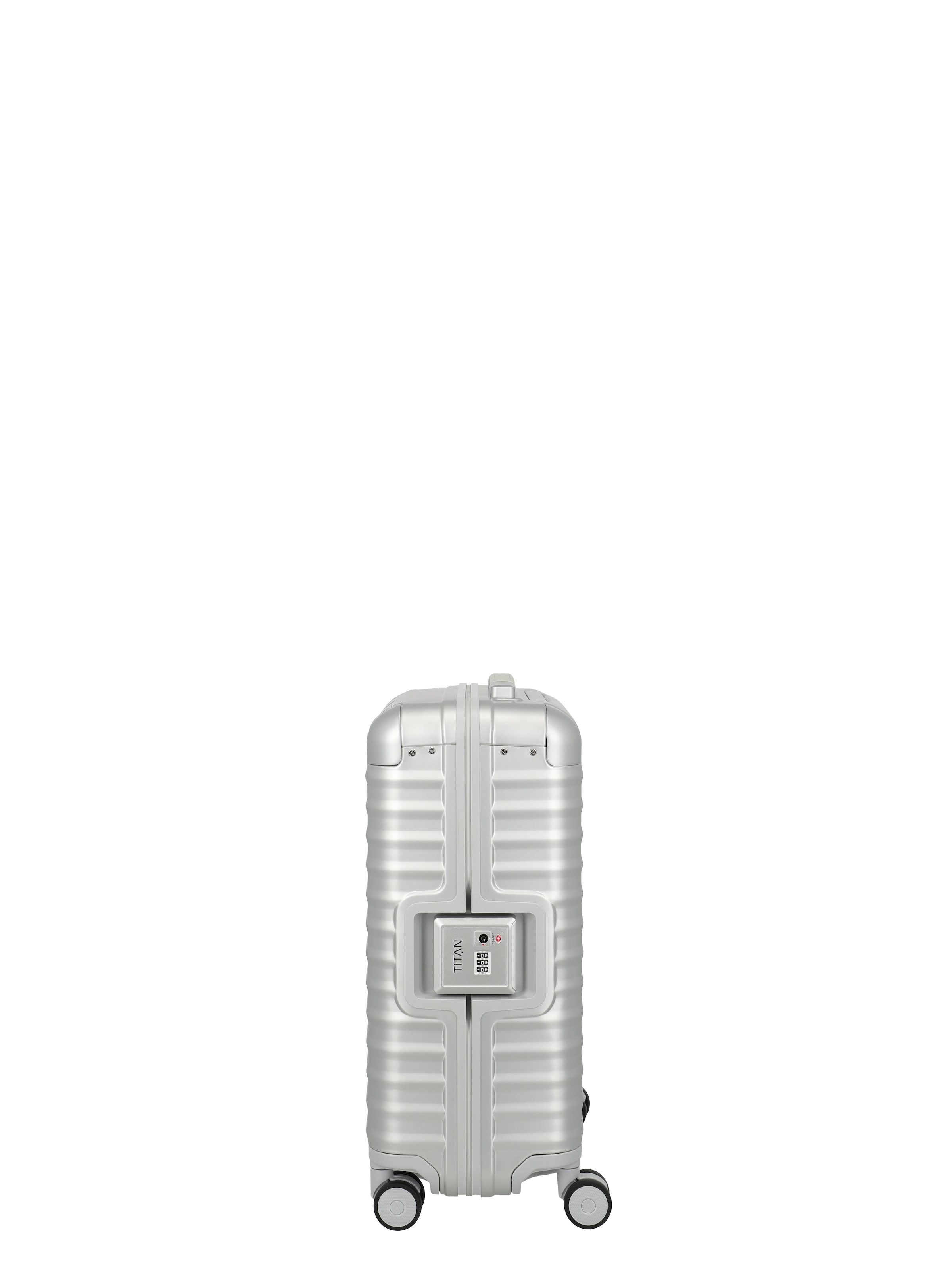 TITAN - Made in Germany Trolley »ETERNITY Aluminium Koffer« 45 litre 4 Rollen Fermeture cadre TSA, compartimentation intelligente & roulettes silencieuses