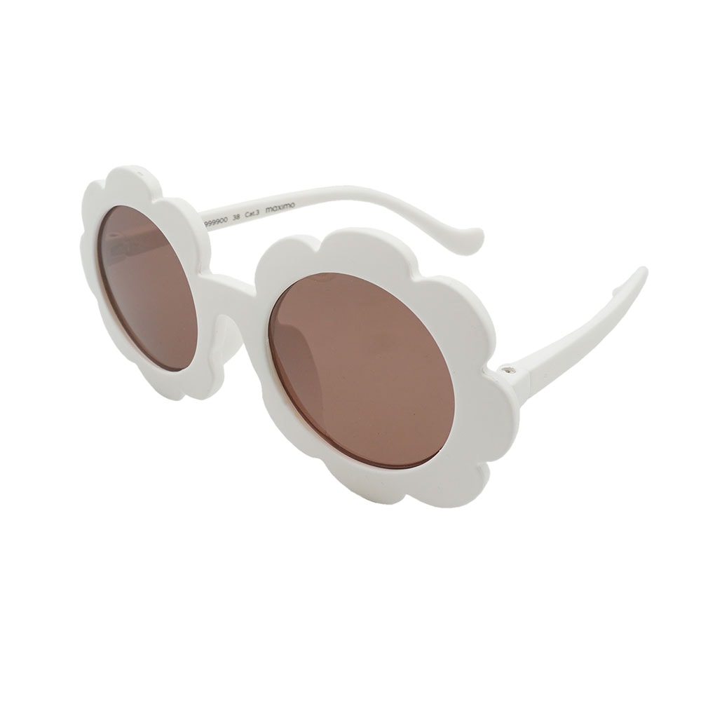 MAXIMO Lunettes de soleil 2 cuis weiss, Blume, polarisiert, BPA-frei, Girls