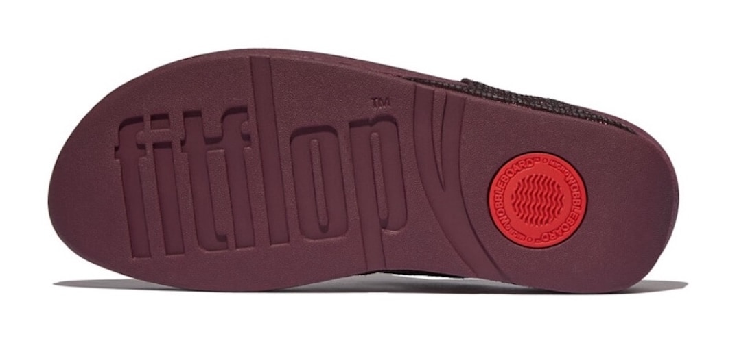 Fitflop Séparateur d'orteils »LULU CRINKLED SHIMMER«  mules, chaussure de bain avec paillettes