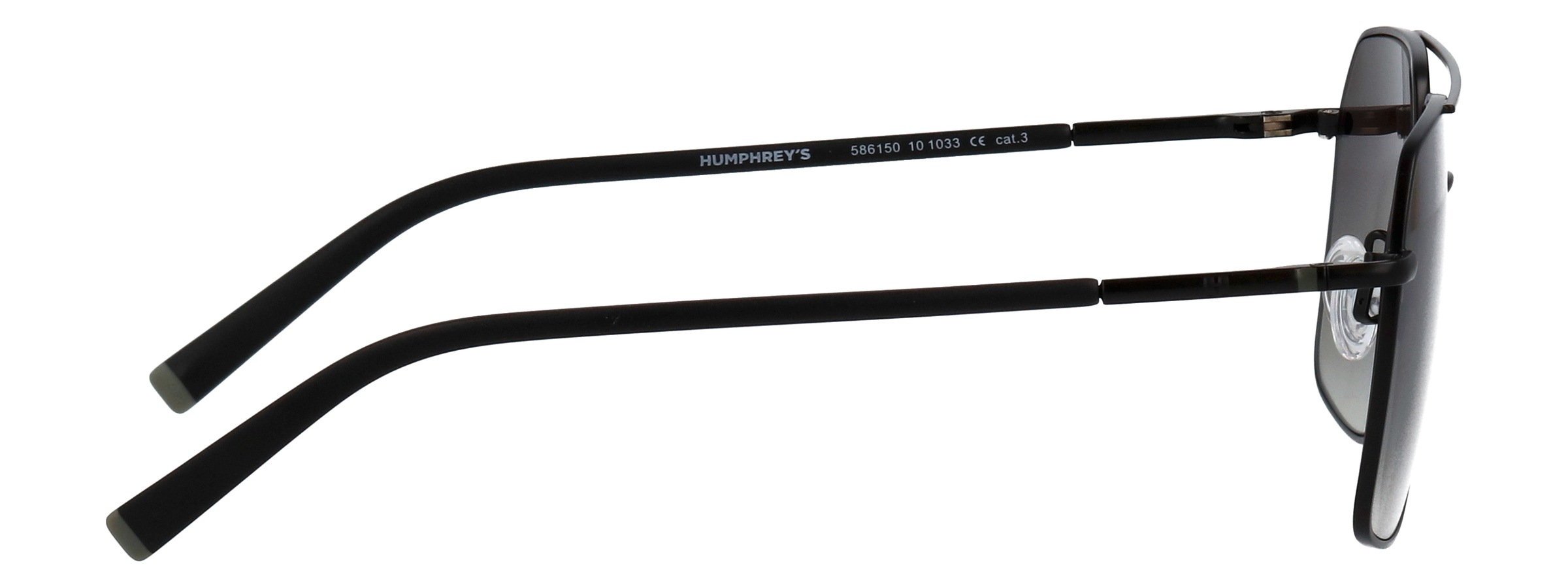 HUMPHREY´S eyewear Lunettes de soleil »Modell 586150« Forme Panto, inscription logo sur le cintre, monture métallique