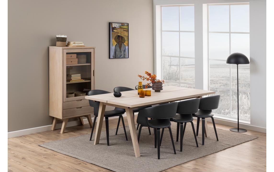 AC Design Vitrine »A-Line« Schrank, Glastür, 2 Einlegeböden, 2 Schubladen, in mehr Variationen
