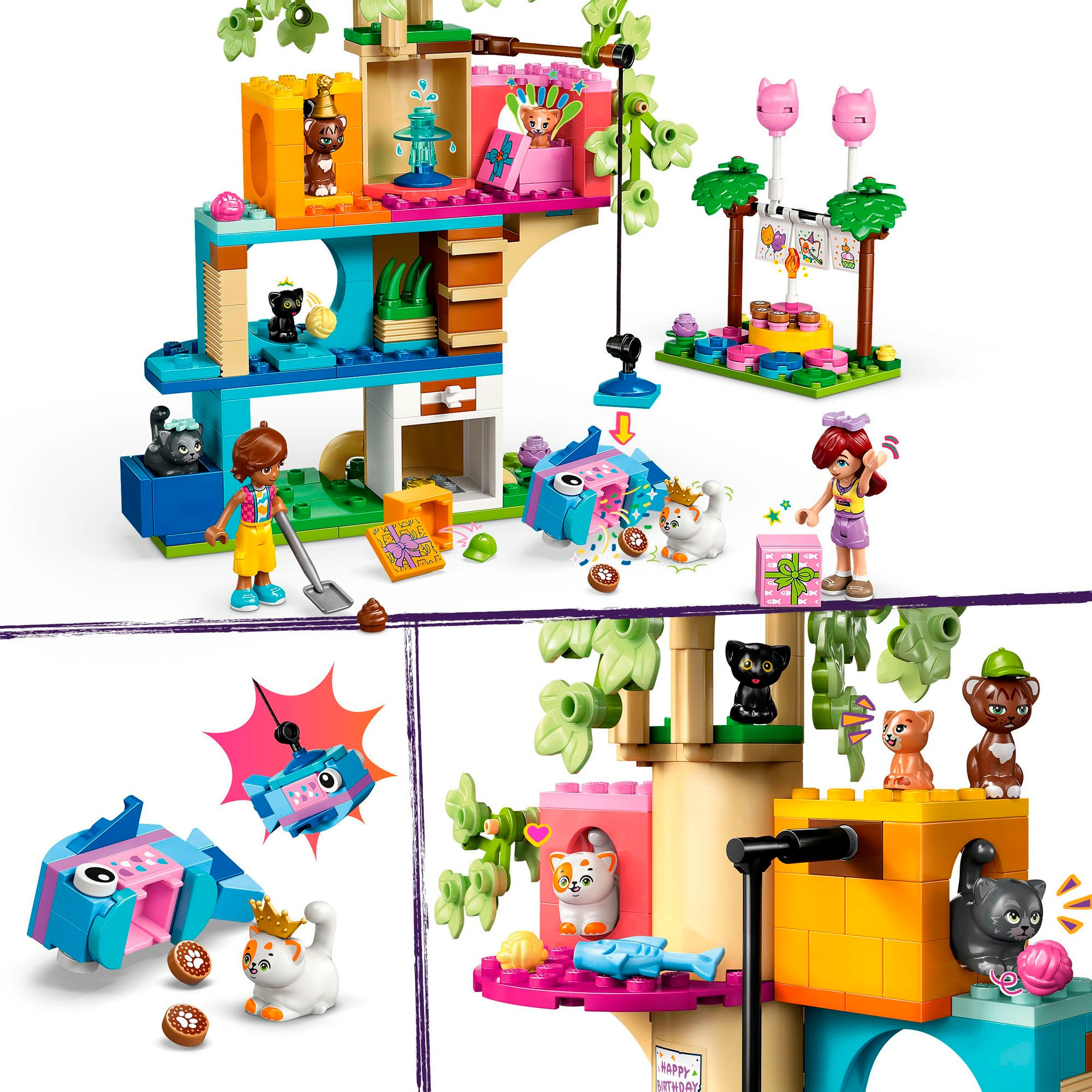 LEGO® Pions de construction »Katzengeburtstagsparty & Baumhaus (42666), LEGO Friends« Made in Europe