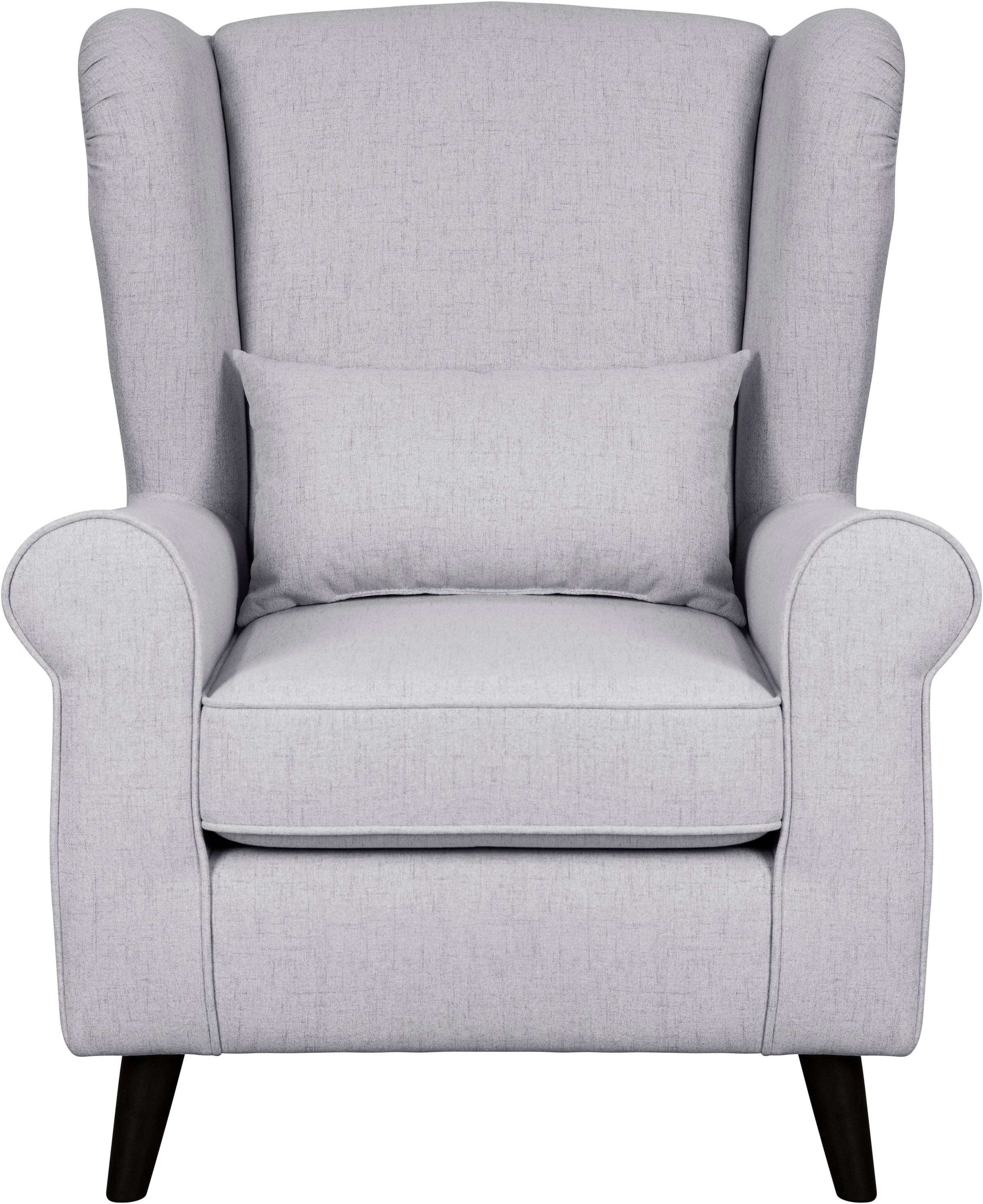 Home affaire Sessel »Ohrensessel CHISTELLE, wahlweise mit Polsterhocker« mit Wellenunterfederung, Masse: B/T/H: 81/87/99 cm