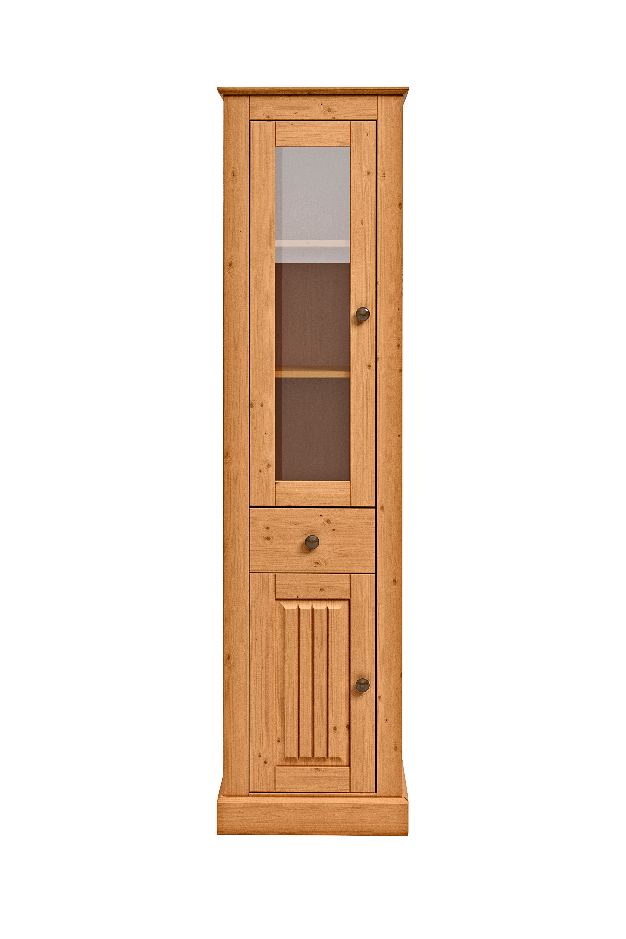 Home affaire Vitrine »Liotta« eine Glastür und einer Holztür und einer Schublade