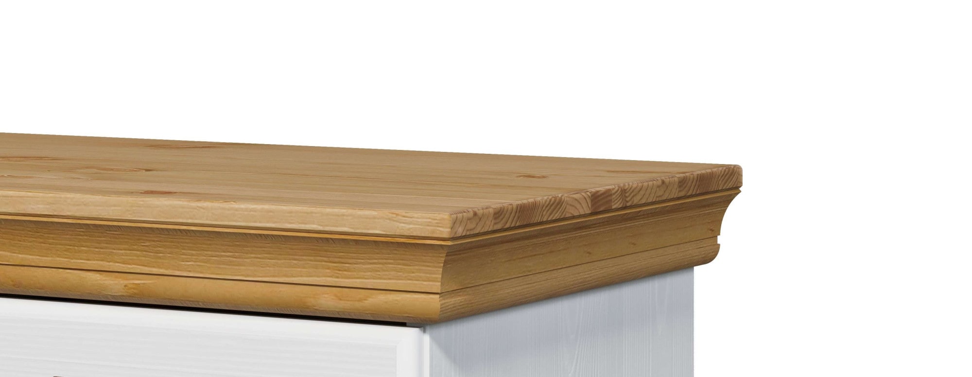 GOODproduct Armoires à vêtements »Rügen Garderobenschrank, Drehtürenschrank, Schrank« FSC® zertifizierte massive Kiefer, Breite 127 cm, integrierte Bank