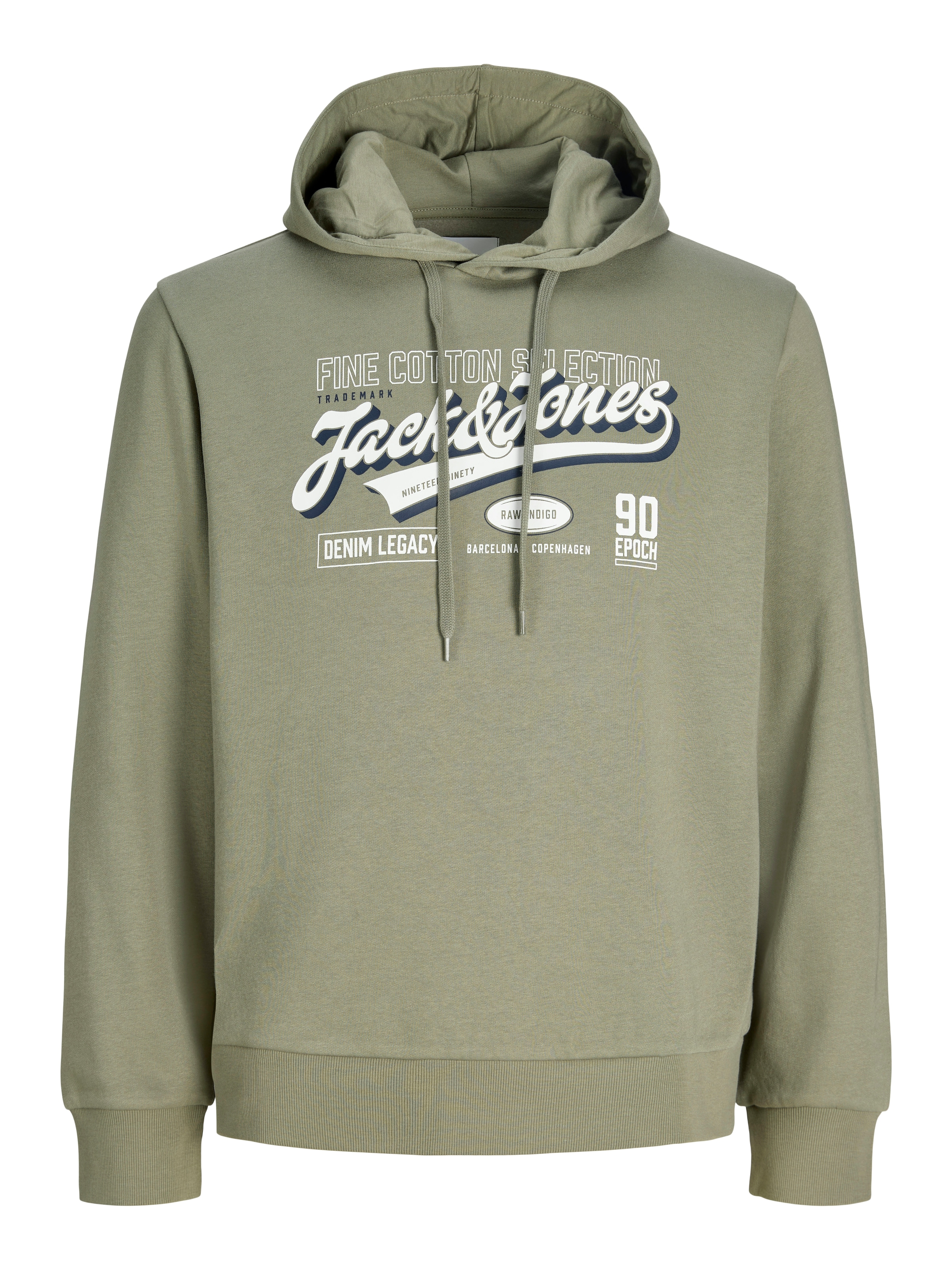 Jack & Jones Sweat à capuche »JJELOGO SWEAT HOOD 2 COL AW26 SN«, mélange coton, coupe régulière
