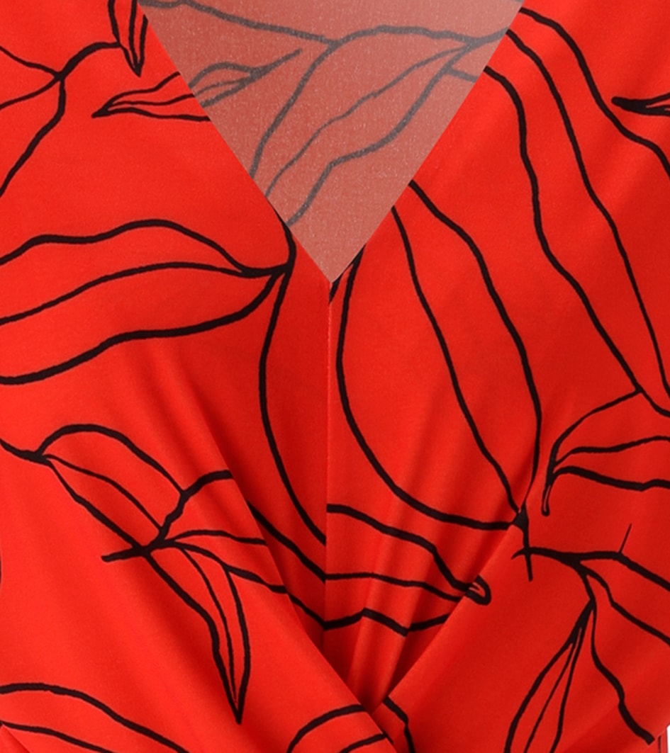 Aniston SELECTED Robe midi mit angedeuteter Wickelopik - NEUE KOLLEKTION