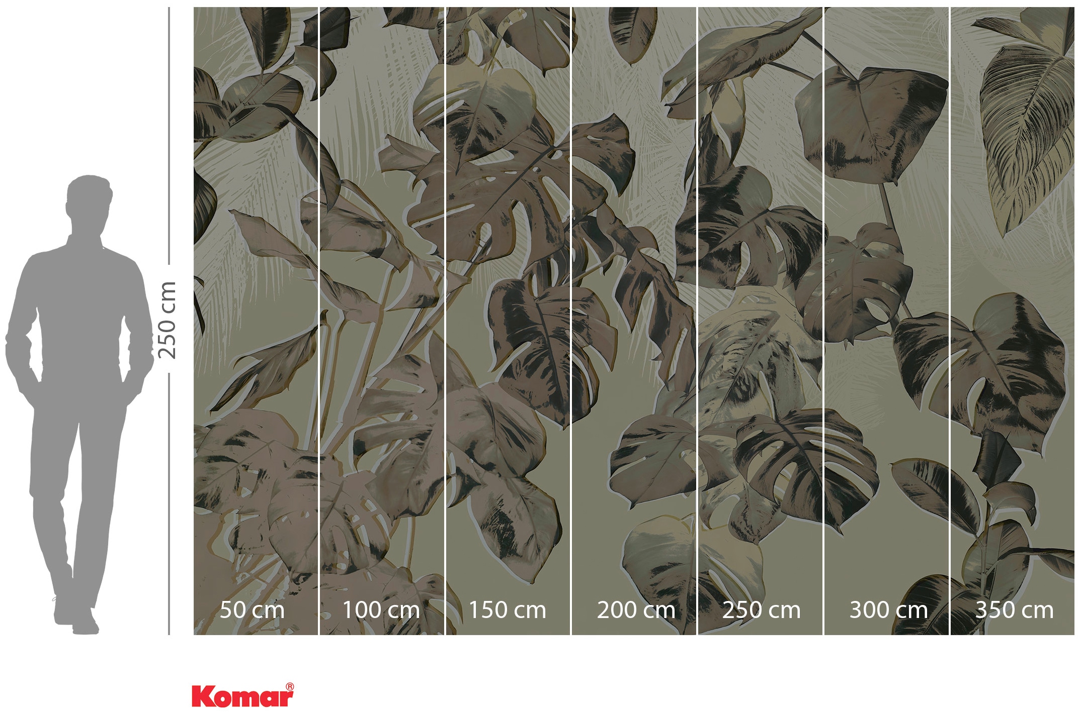 Komar Vliestapete »Digitaldruck Vlies -  Trésor - Grösse 350 x 250 cm« bedruckt glatt Wohnzimmer, Schlafzimmer