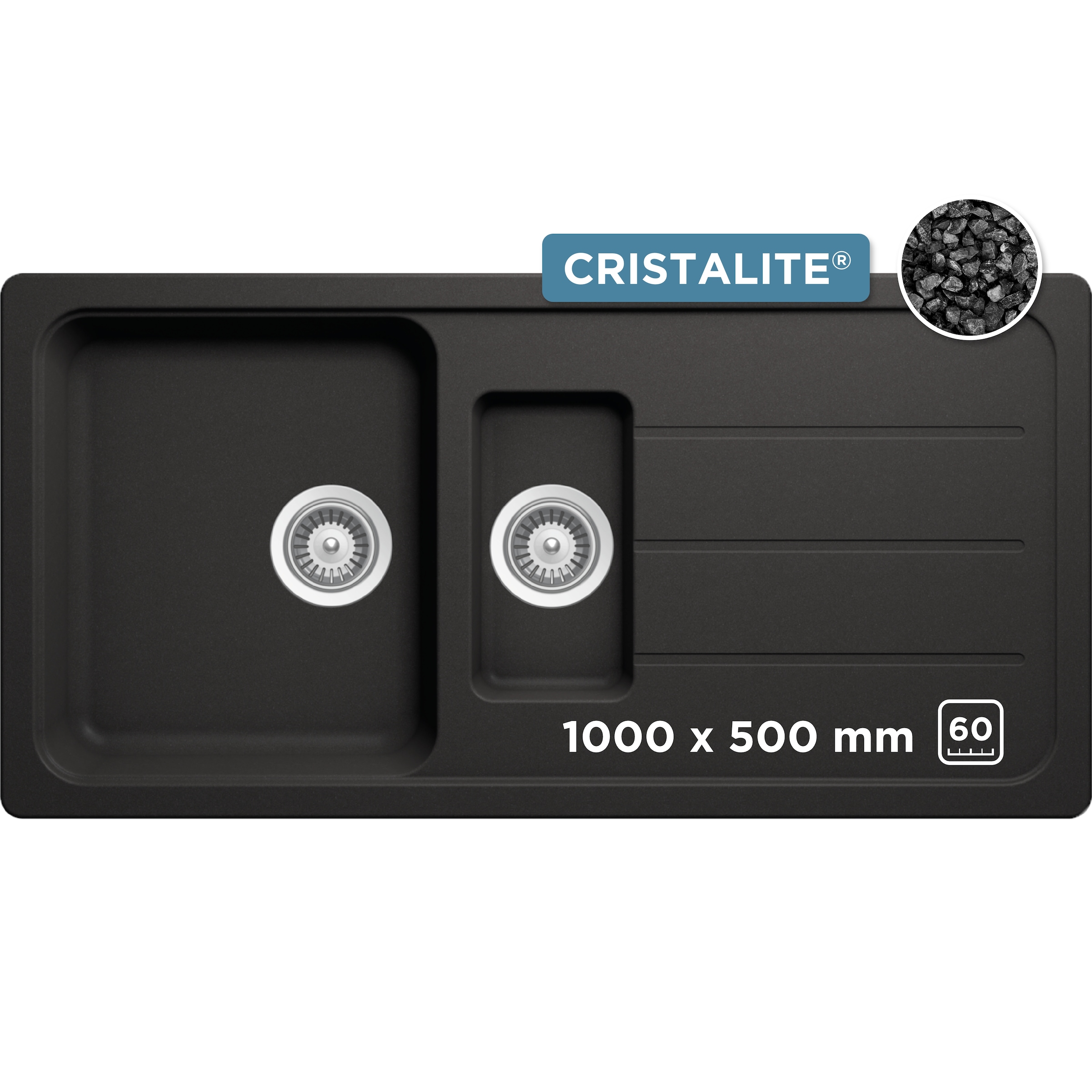 Schock Granitspüle »Formhaus« mit Restebecken