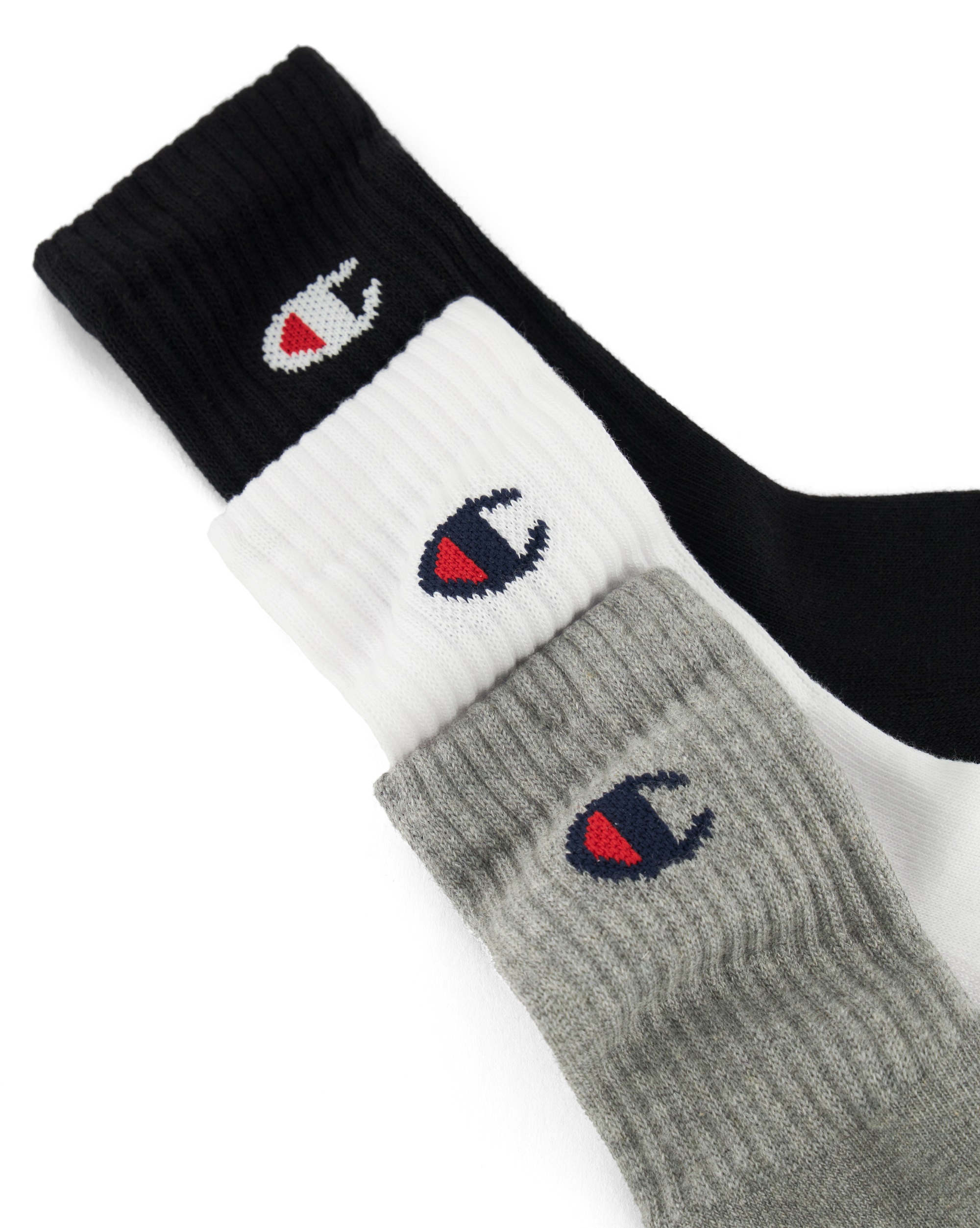 Champion Sportsocken »3 Pack Crew Socks« 3 Paar tlg. für Kinder, dreiteiliges Set, sportlicher Stil