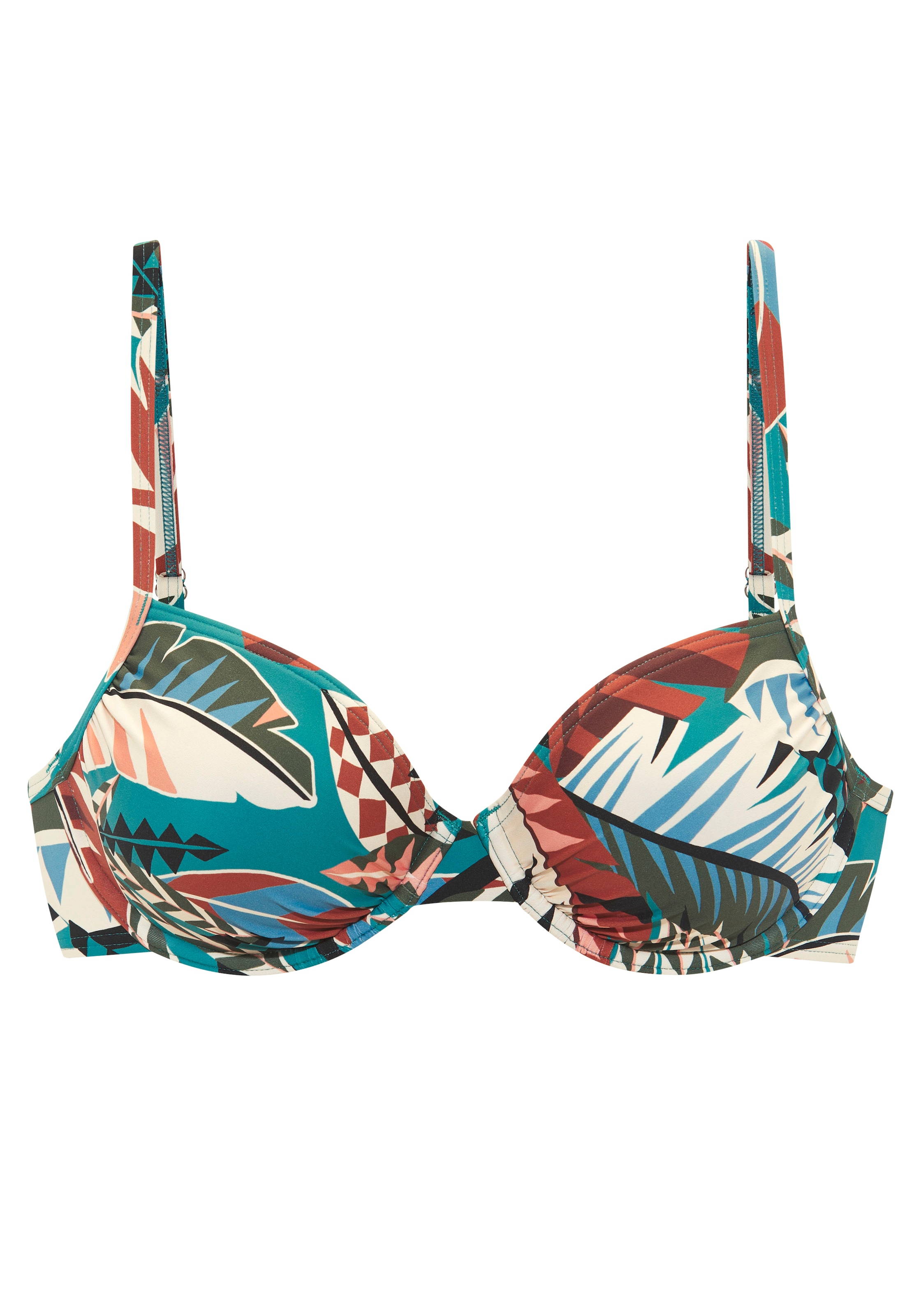 Buffalo Haut de bikini à armatures »Moana« mit modernem Allover-Print