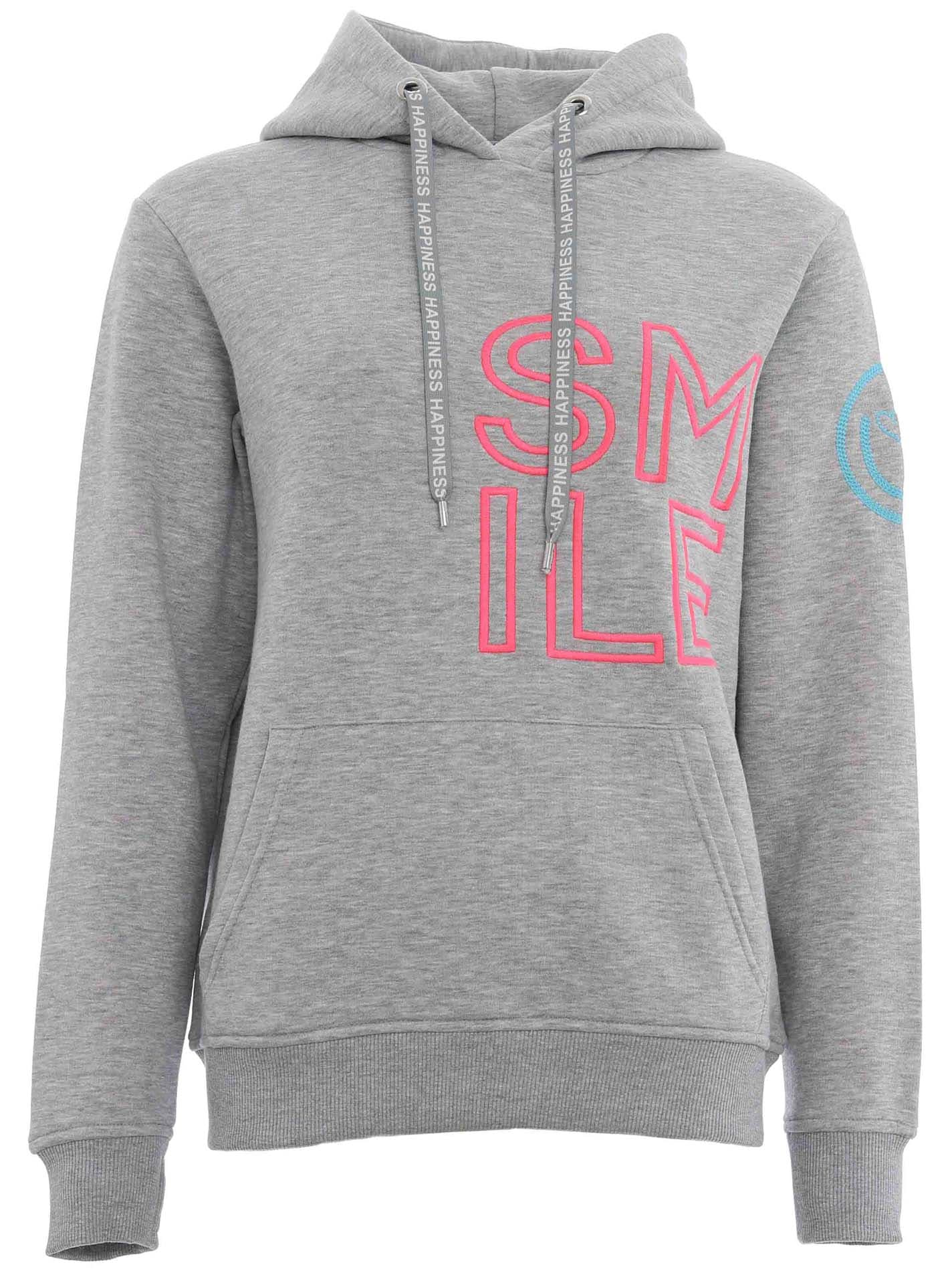 Zwillingsherz Hoodie »"Alissa 2.0"«, mit SMILE Stickerei vorne und hinten
