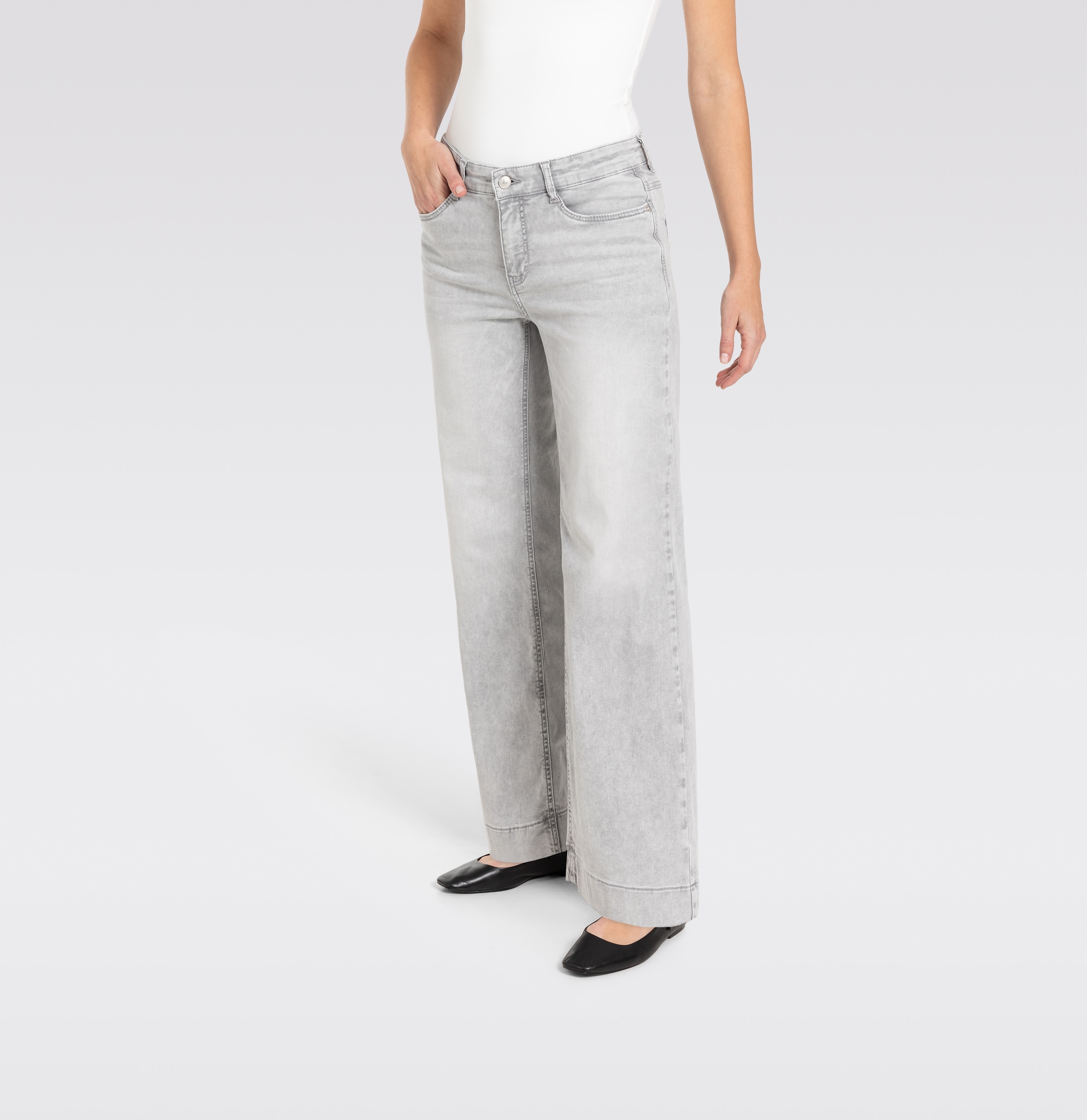 MAC Jeans large »DREAM WIDE« avec jambe large stretch