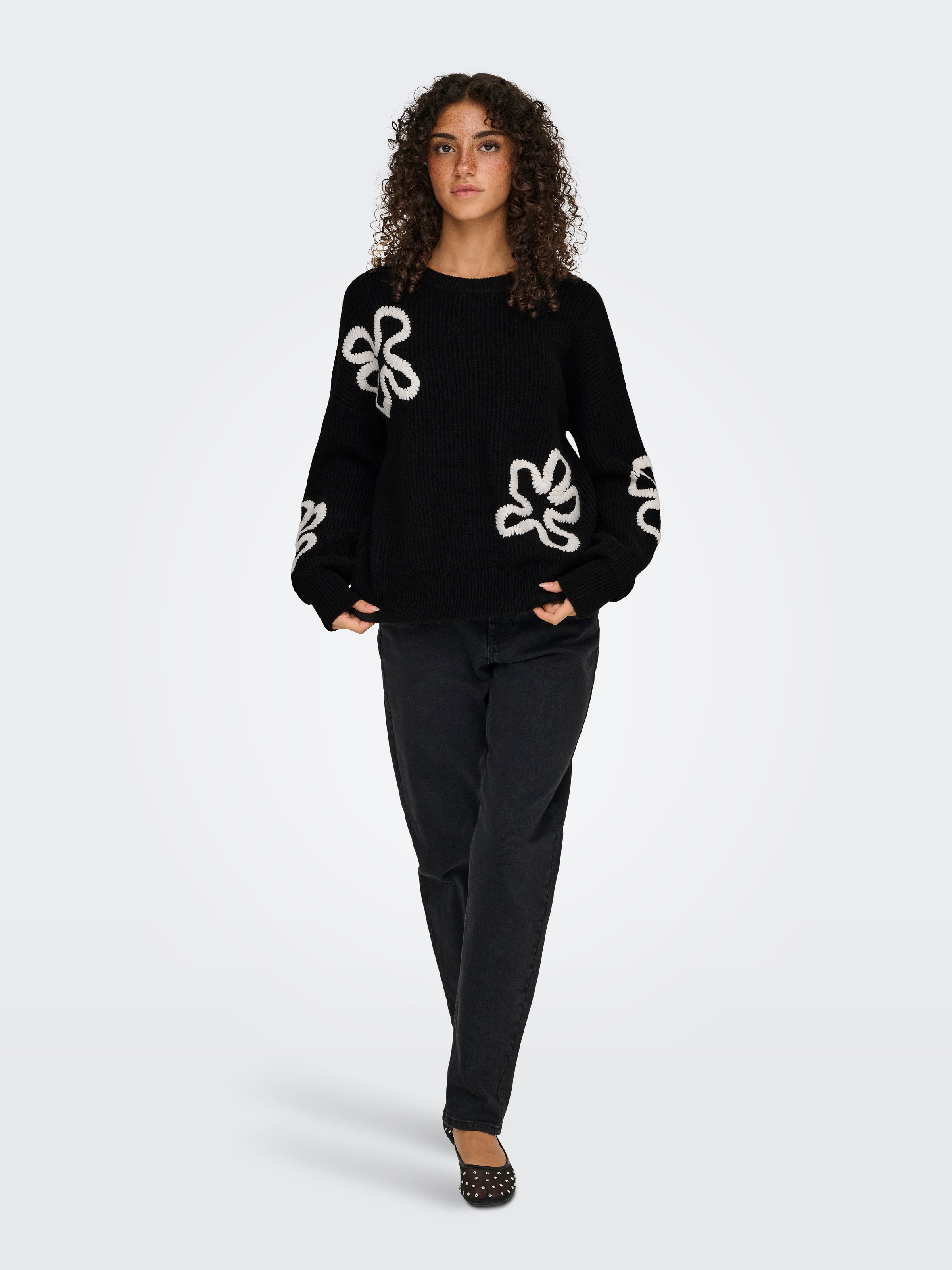ONLY Pull en tricot »ONLDAISY LS STITCH O-NECK KNT«