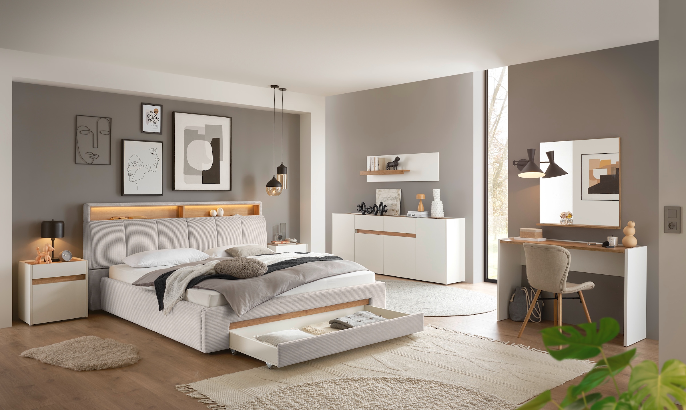 INOSIGN Table de nuit »CiTY/GiRON, Nachttisch, Nachtschrank, Bestellschrank, Nachtkonsole« in zwei Farben erhältlich, Stauraumfach und Schublade