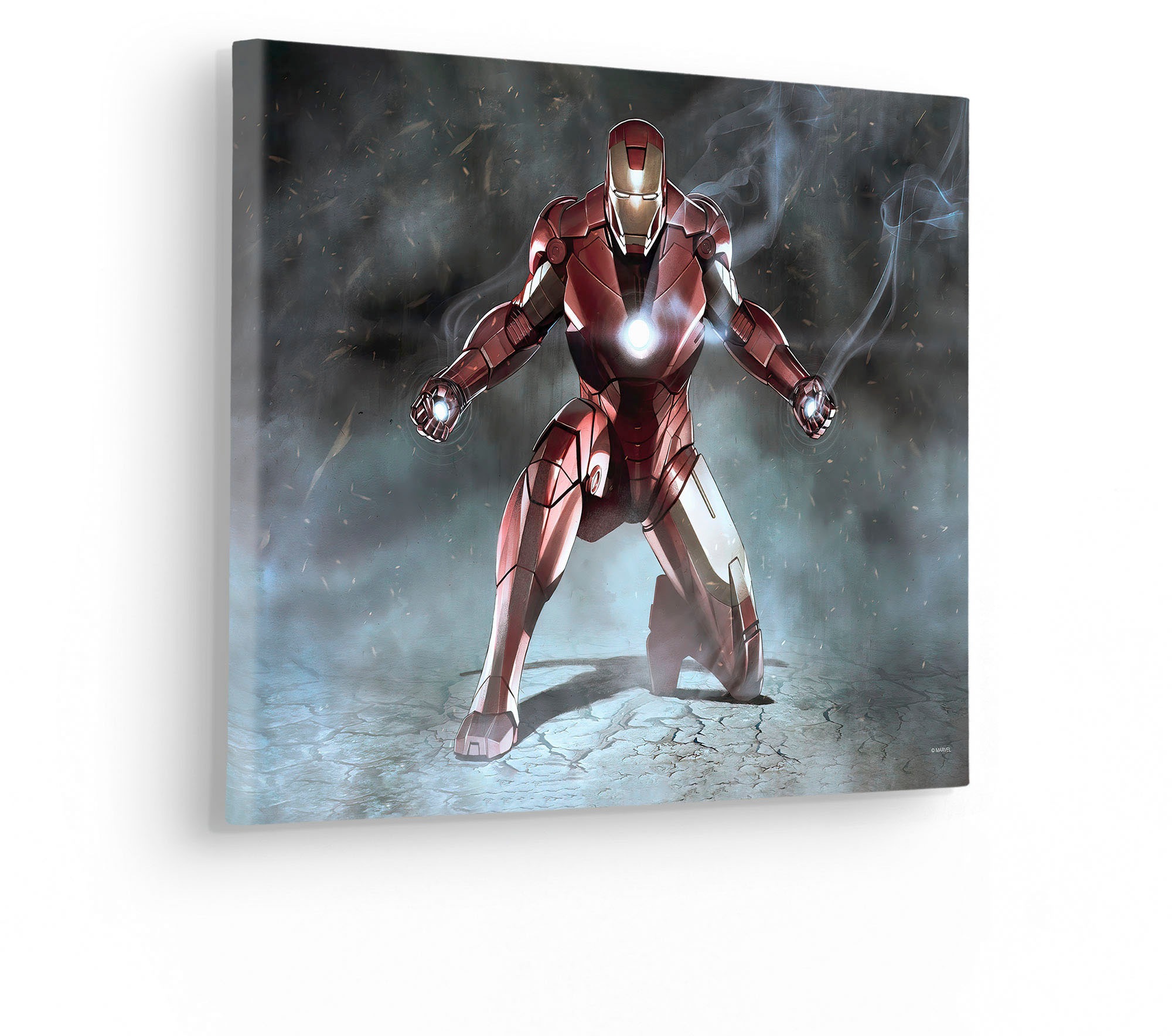 Komar Leinwandbild »Iron Man Charging - Grösse 40 x 30 cm« Disney 40 x 30 cm (Breite x Höhe), 1 Stk. tlg. Keilrahmenbild mit Echtholzrahmen, Kinderzimmer