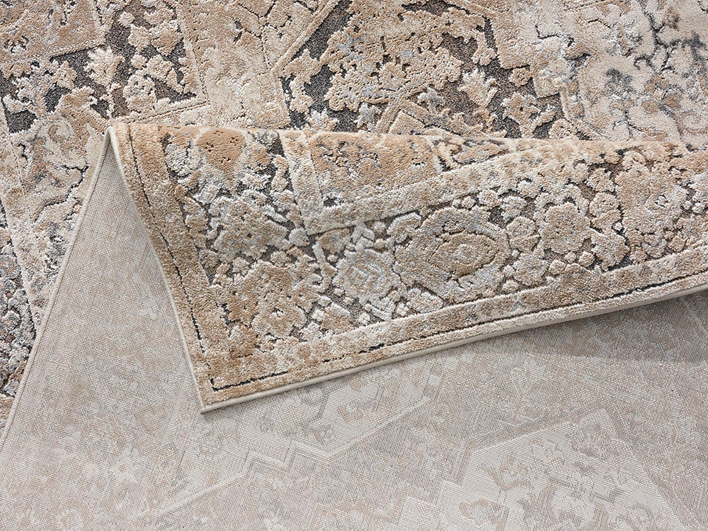 GOODproduct Tapis »Kylan, Hoch-Tief-Struktur, dezenter Glanz« Rectangulaire 9 mm Höhe Schrumpf-Garn-Effekt, im Vintage-Look, dichte Qualität, Wohnzimmer