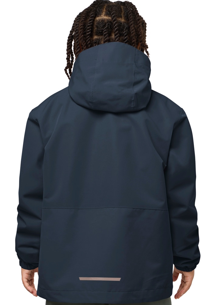 Jack Wolfskin 3-in-1-Funktionsjacke »ICELAND 3IN1 JACKET K« mit Kapuze für Kinder, mit fester Kapuze, atmungsaktiv, winddicht, wasserdicht