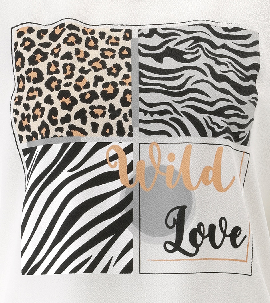 Aniston SELECTED Shirtbluse im Materialmix - NEUE KOLLEKTION