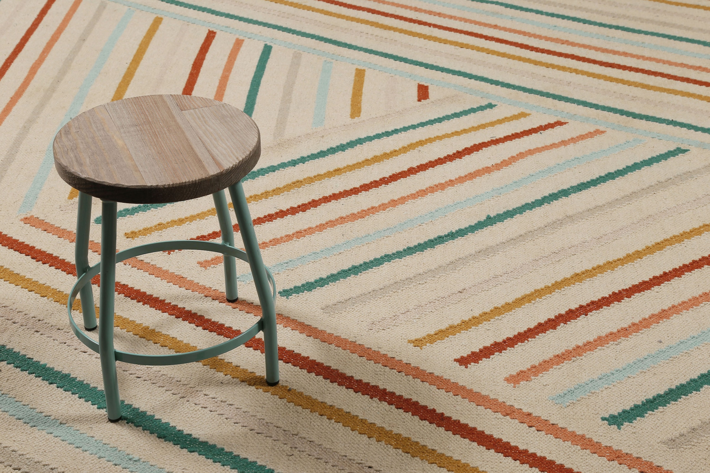 Wecon home Tapis »Modern Pop« Rectangulaire 5 mm Höhe handgewebt, robust, strapazierfähig, skandinavisch, Naturfaser