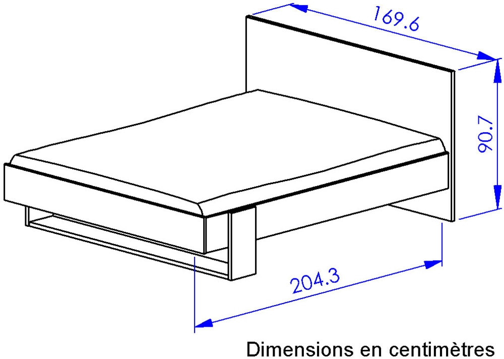 Gami Ensemble de chambre à coucher »ARIA« Set, 3 tlg. Ein sehr funktionaler Kleiderschrank