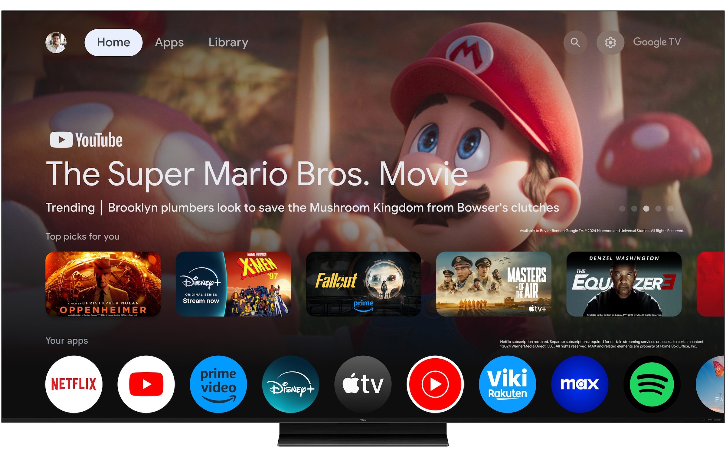 TCL Téléviseur QLED »55C7K« 140 cm/55 ″