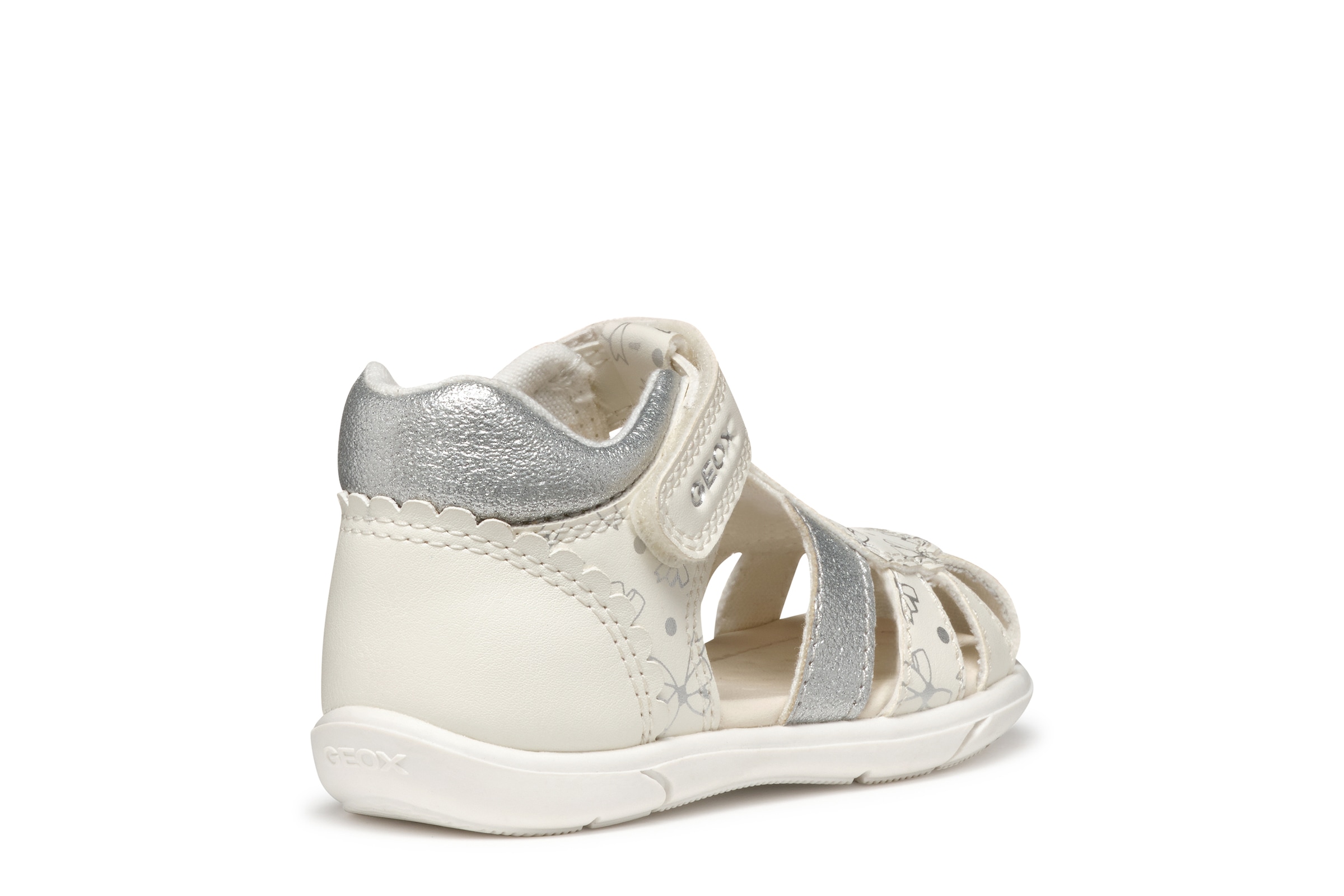 Geox Lauflernschuh »B SANDAL ZAPITO GIRL«  Babyschuh, Sommerschuh, Klettschuh, Grössenschablone zum Download