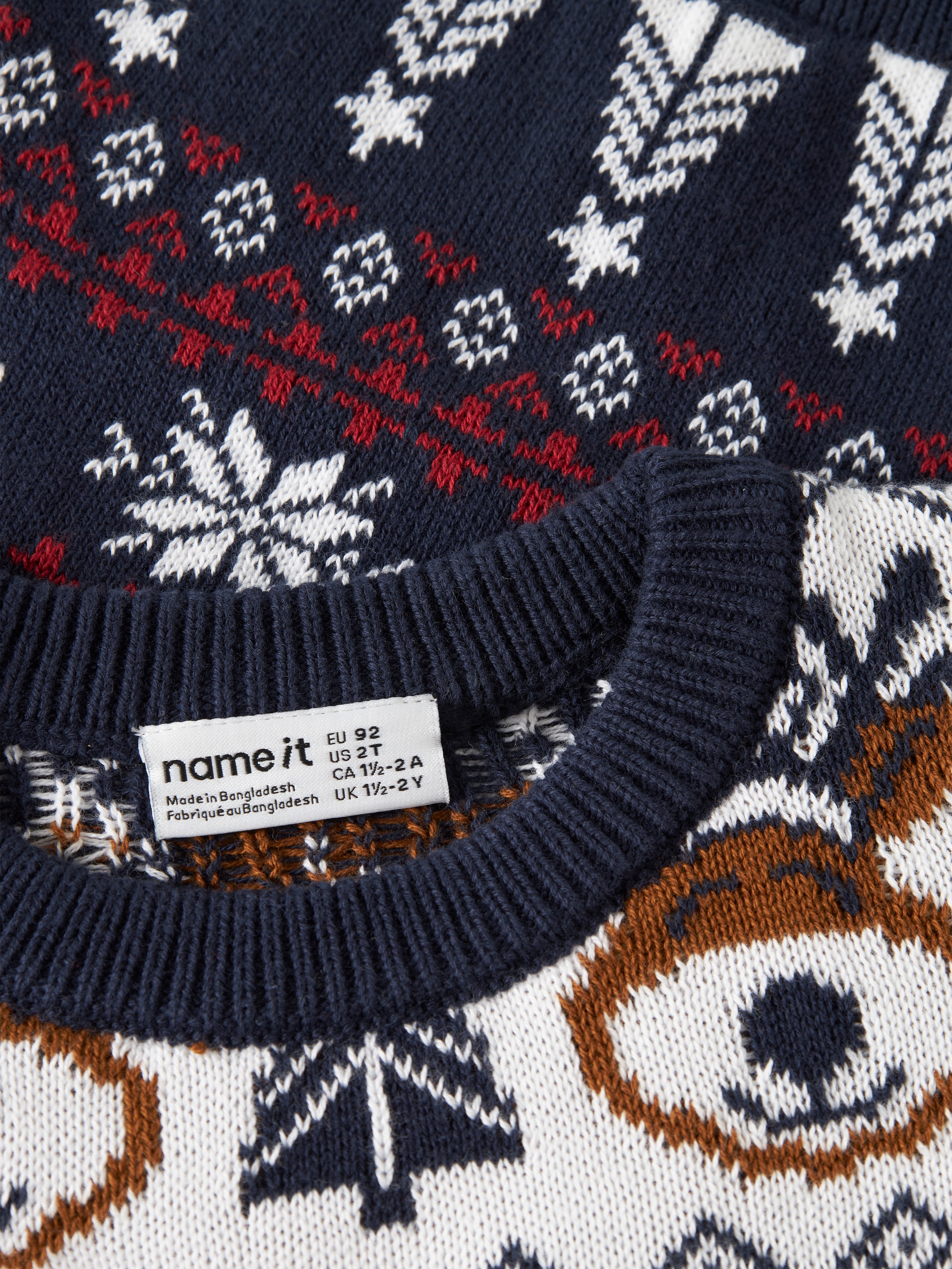 Name It Pull de Noël »NMNRISMAS LS KNIT COT« Baumwolle, regular fit, X-Mas Pullover