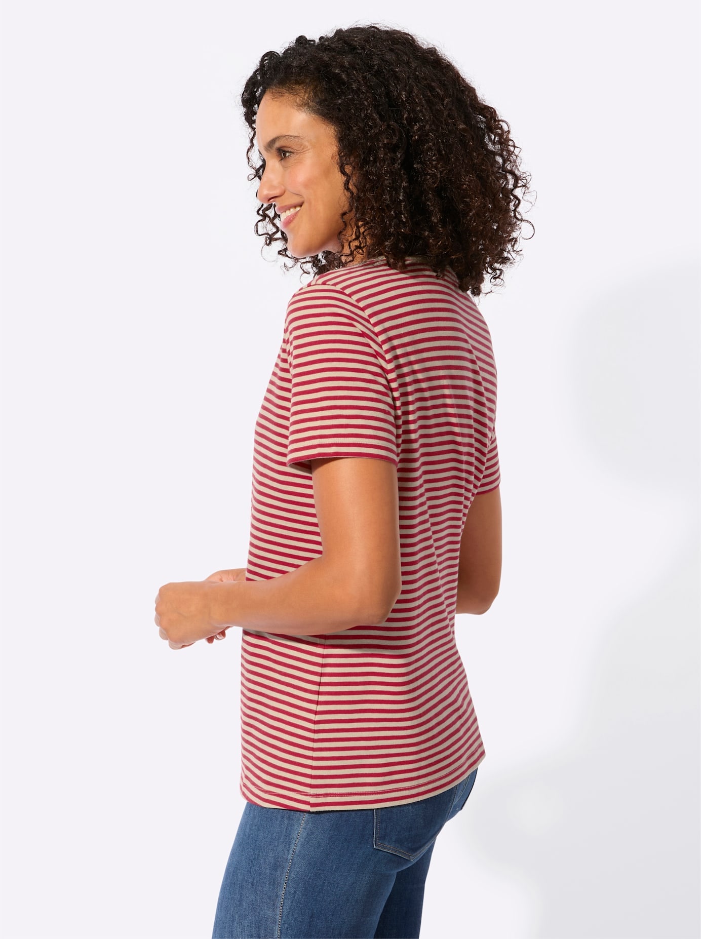 Casual Looks V-Shirt »Ringelshirt« 1 tlg.