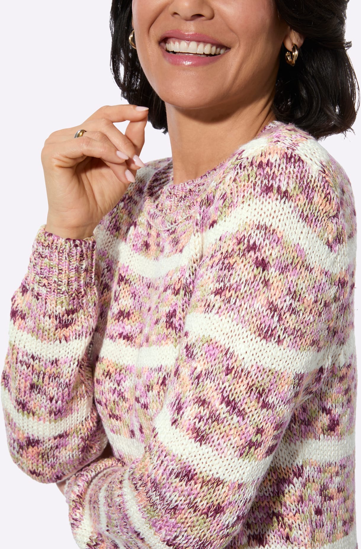 Casual Looks Pull à col rond »Rundhals-Pullover«