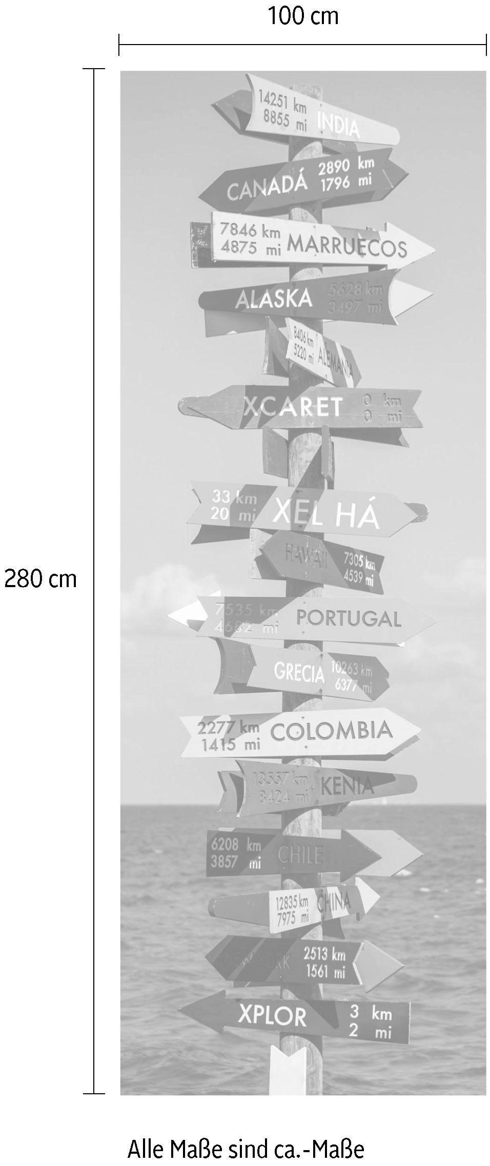 Komar Papier peint intissé »Digitaldruck Vlies -  Donde - Grösse 100 x 280 cm« imprimé Wohnzimmer, Schlafzimmer