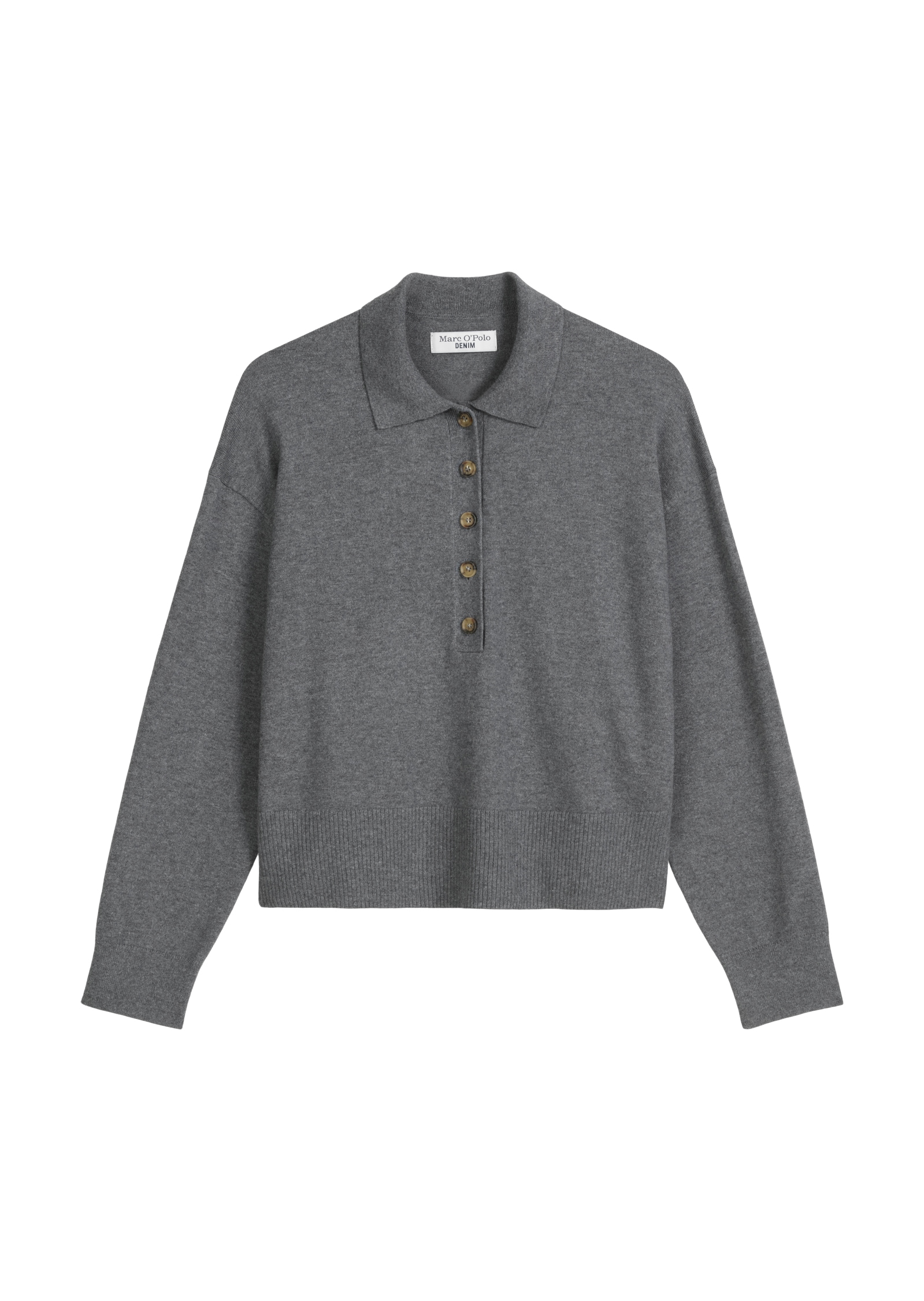 Marc O'Polo DENIM Pull à col polo »relaxed fit aus Soft Cotton Stretch«