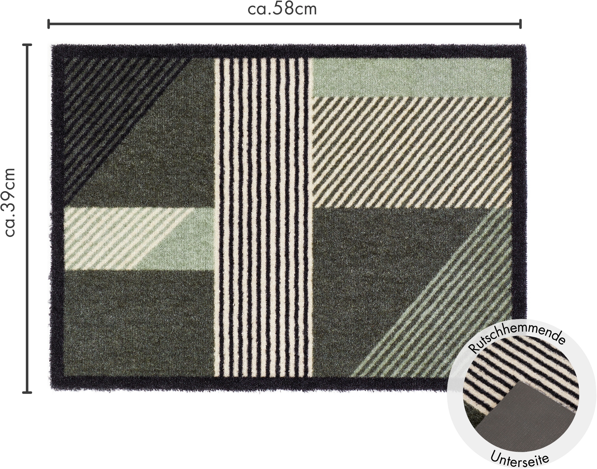 Barbara Becker Fussmatte »Sense, Made in Belgium« rechteckig 7 mm Höhe Schmutzfangmatte, modernes Design, waschbar, auch als Läufer