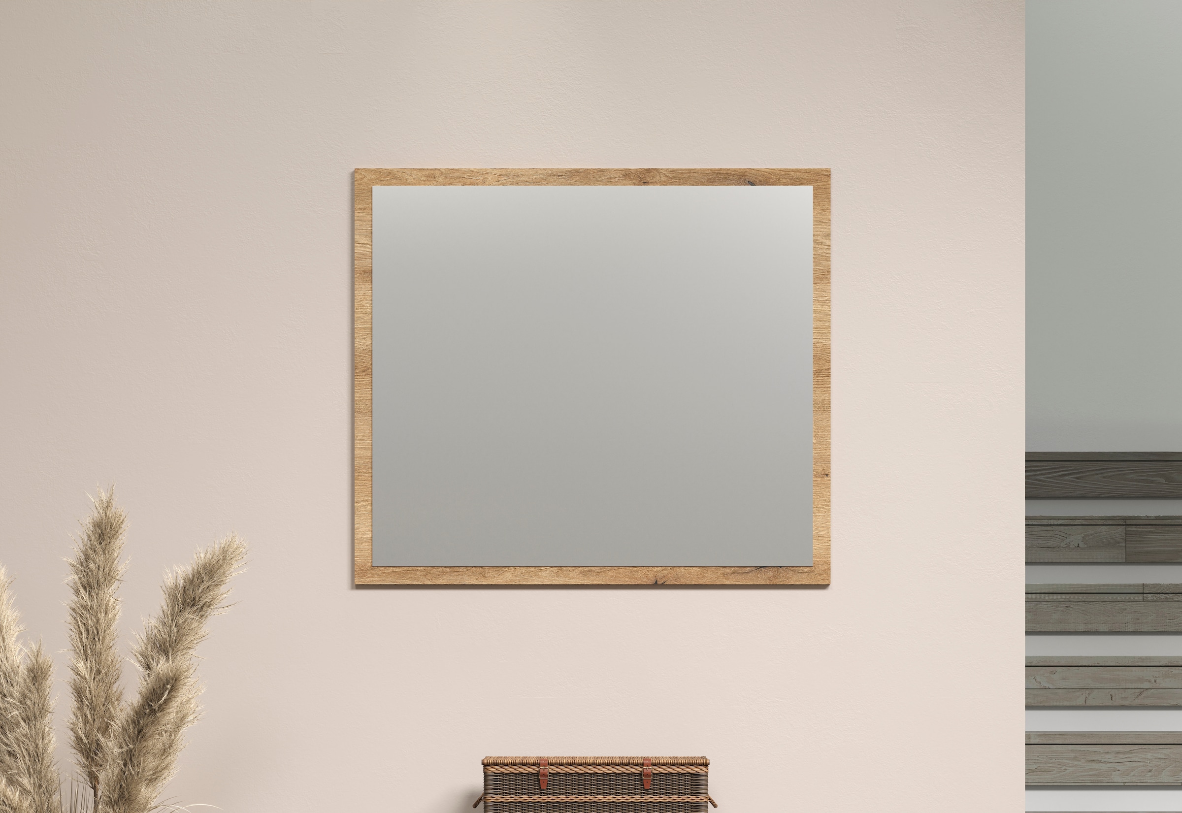 Home affaire Garderobenspiegel »Estepona« Wandspiegel mit 4 mm Spiegel-Floatglas – (B/T/H) 80/2/70 cm