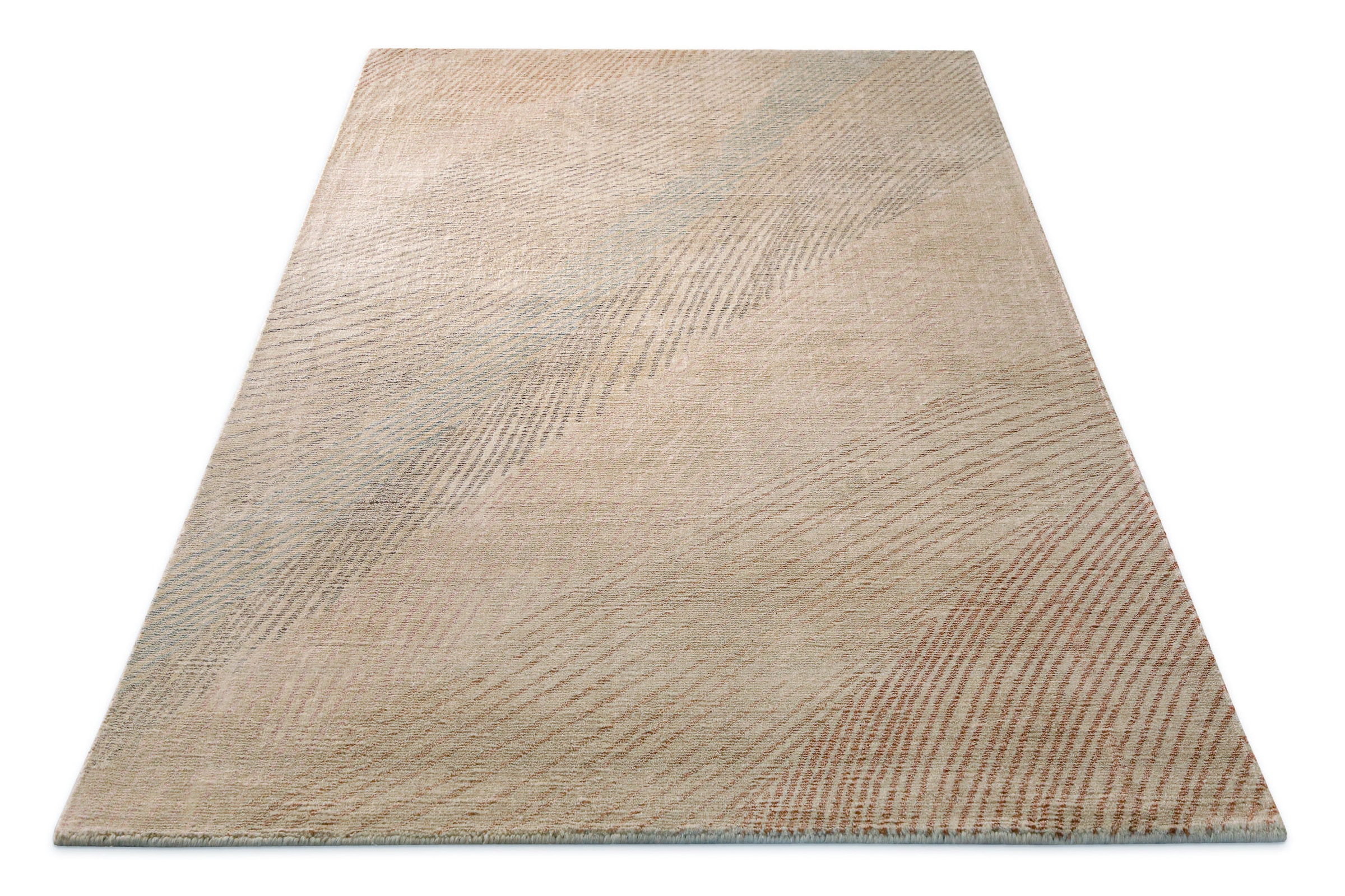 Wecon home Teppich »Skai« rechteckig 6 mm Höhe Teppich, modern, abstrakt, handgetuftet, robust, pflegeleicht, dezent