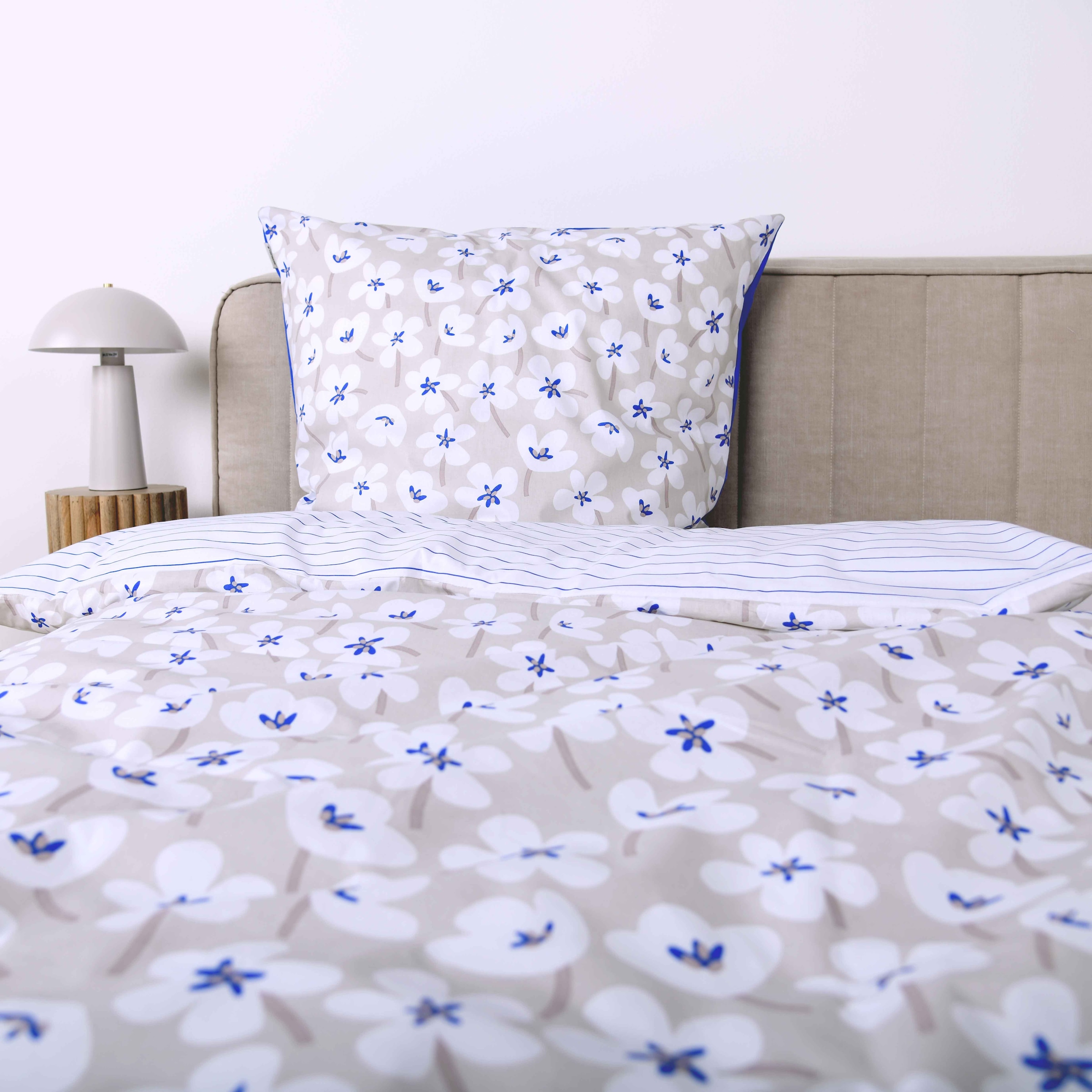 TOM TAILOR HOME Bettwäsche »FRESH FLOWERS 135x200cm, 155x220cm oder 200x220cm« 2 Stk. new bedroom, mit farbigem Markenreissverschluss