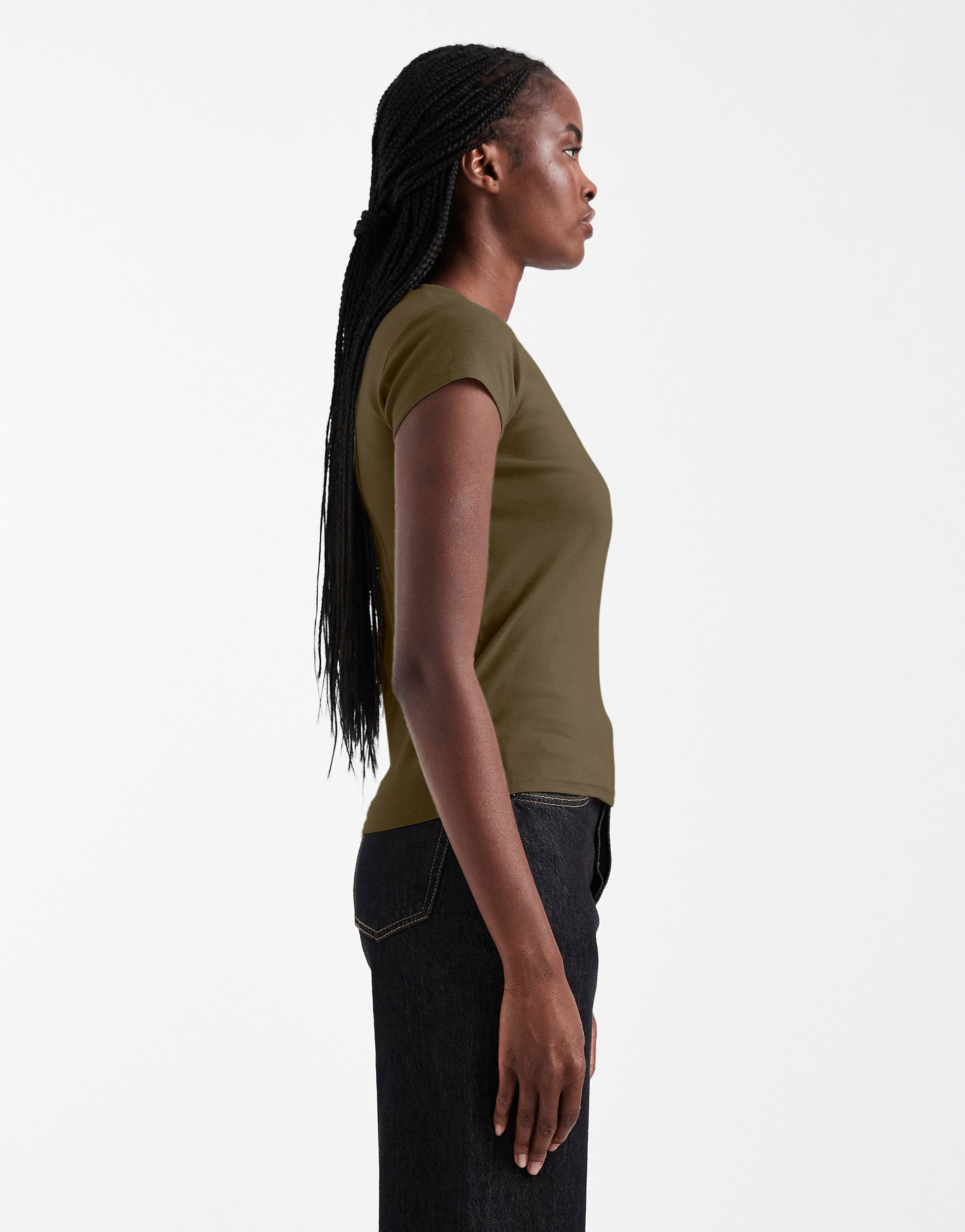 TOPSHOP Shirt à col rond »TSEVERYDAY SS TOP JRS NOOS« coton, coupe régulière