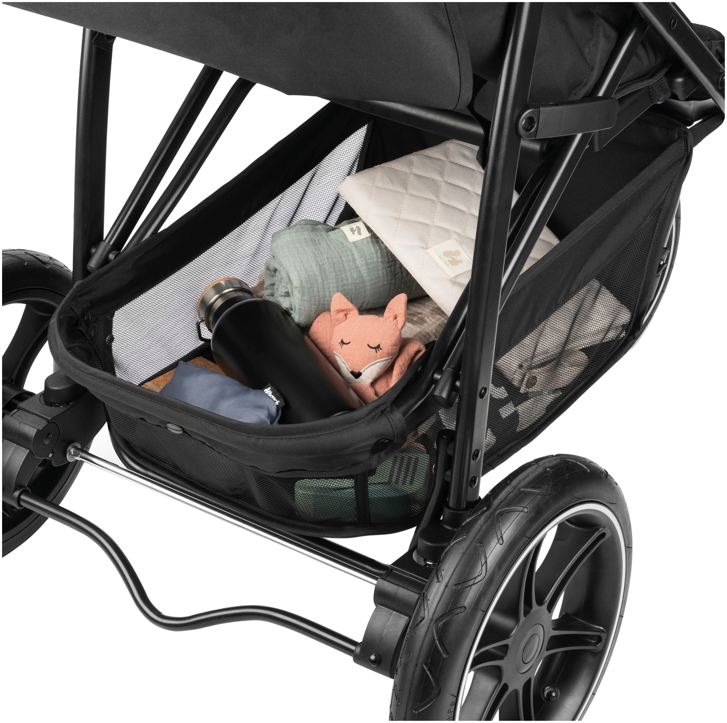 Hauck Kinder-Buggy »Dreiradbuggy, Rapid 3 Air, black« 22 kg mit schwenk/feststellbarem Vorderrad; Lufträder; bis 22 kg belastbar