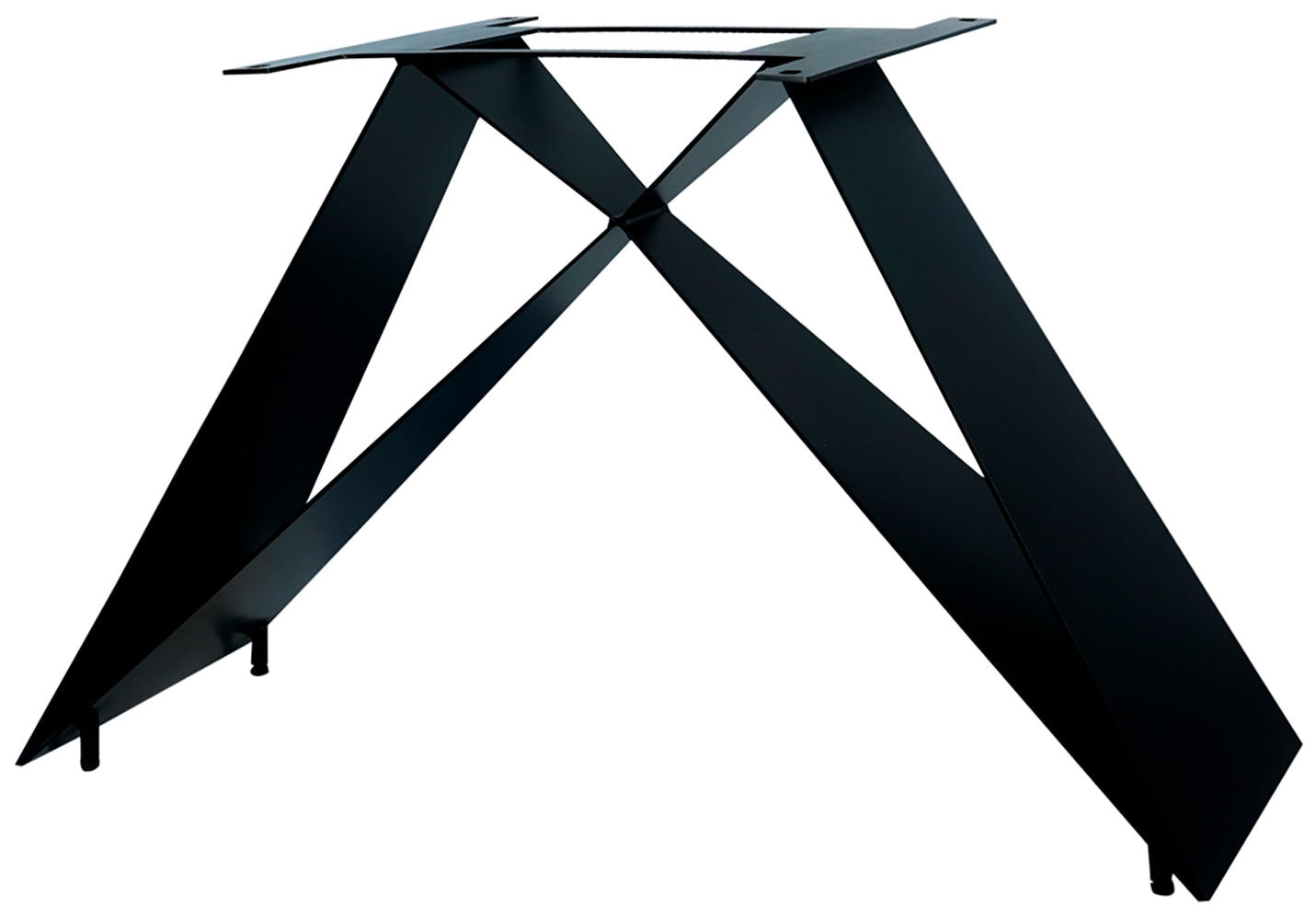 SIT Pied de table »Kotor aus Metall in Schwarz für Platten von 160–240 cm« 1 cuis tlg. Support de plateau de table minimaliste au design Cross-Base