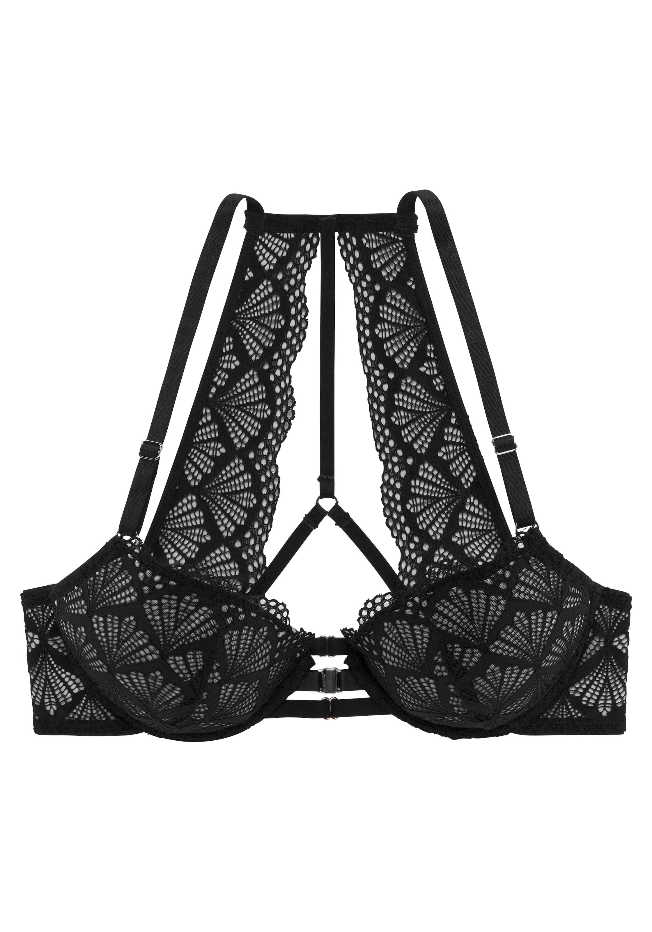 LASCANA Soutien-gorge push-up »Sienna« mit dekorativem Spitzenrücken, sexy Dessous