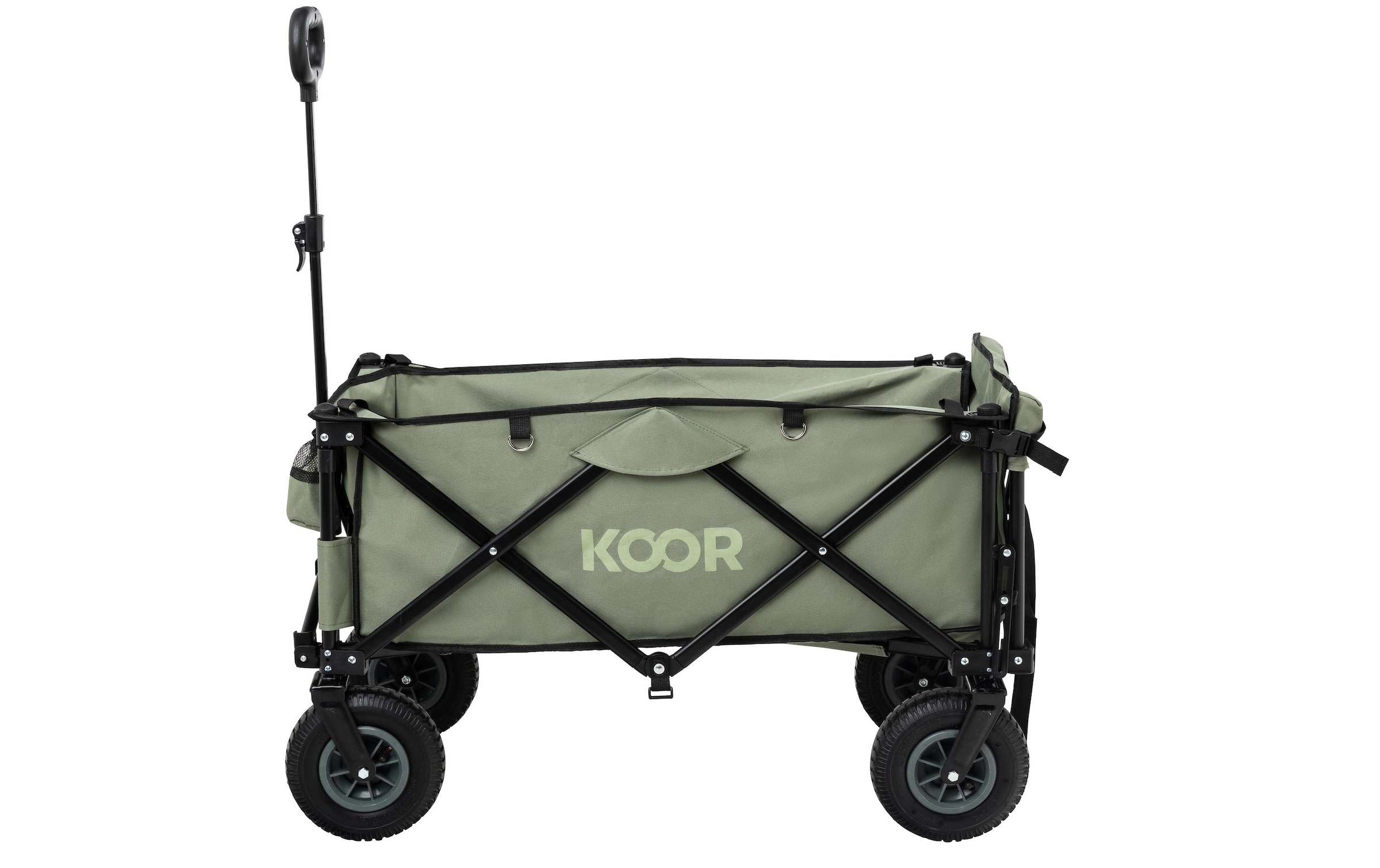 KOOR Bollerwagen »mit Luftreifen Kjerre« Geländetauglicher Bollerwagen für Camping, Einkaufen oder Gartenarbeit