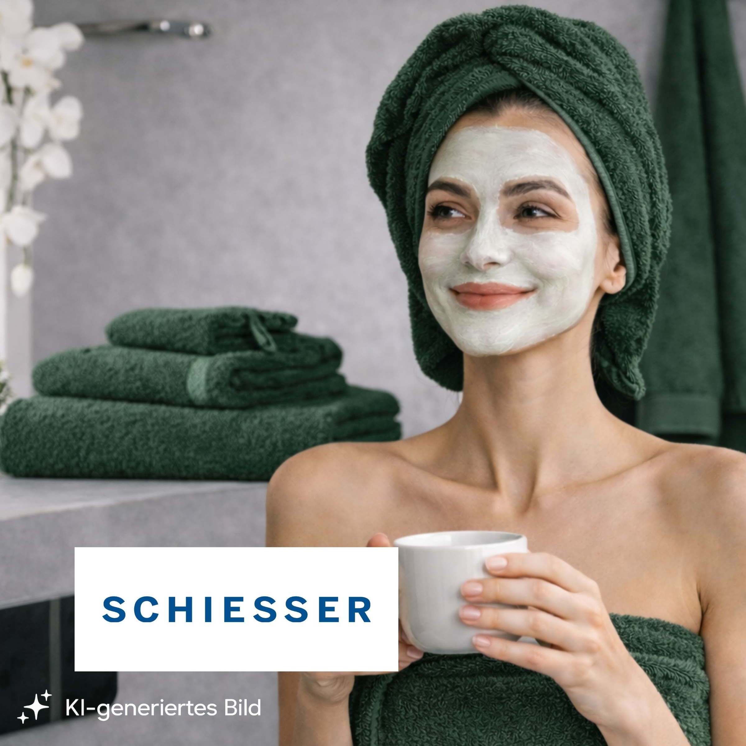 Schiesser Serviettes »Skyline Color aus 100 % Baumwolle mit eleganter Streifenbordüre« MADE IN GREEN by OEKO-TEX®