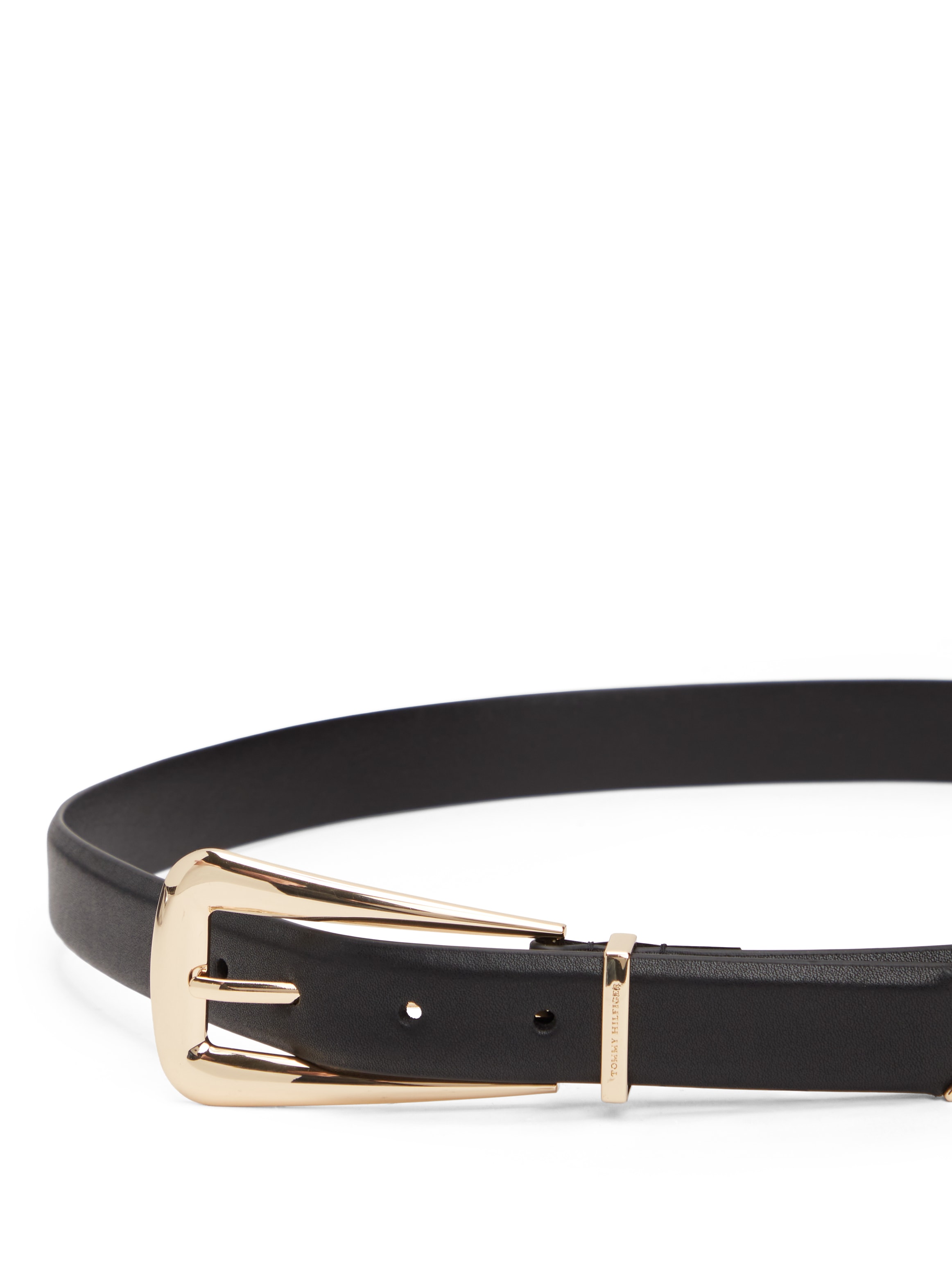 Tommy Hilfiger Ledergürtel »TH WEST 2.5 cm breit« mit länglicher, eckiger Schnalle