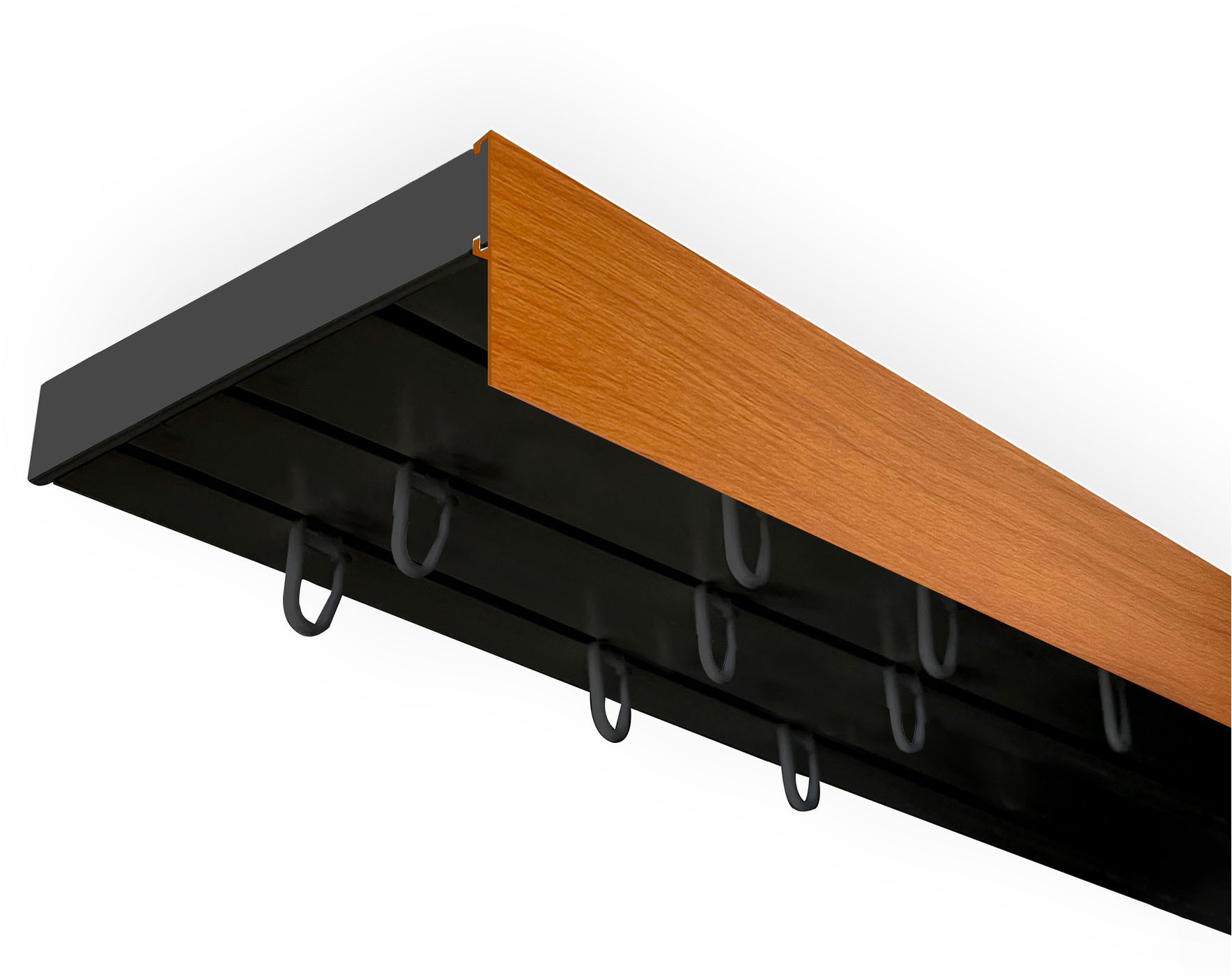 SN DECO GROUP Gardinenschiene »Vorhangschiene SH mit Blende« 3 läufig-läufig Fixmass