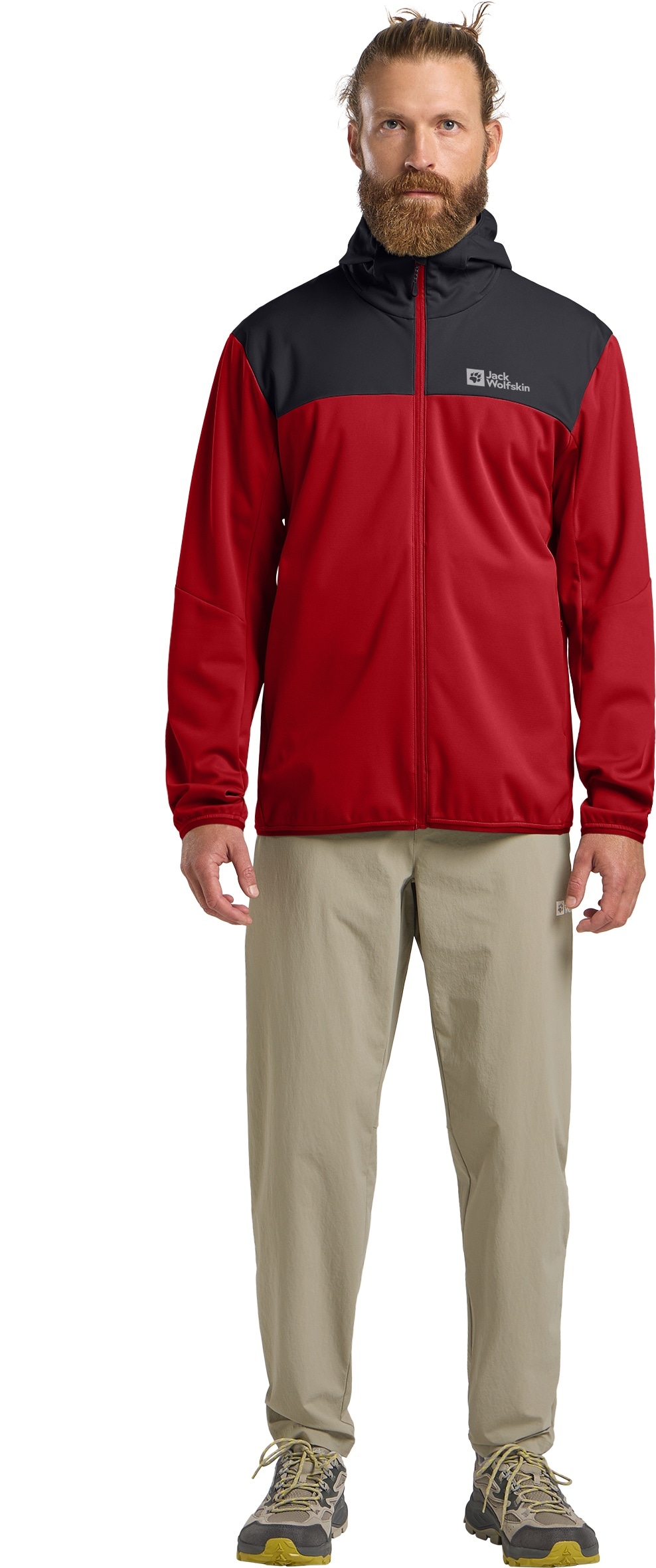 Jack Wolfskin Veste softshell »FELDBERG HOODY M« mit Kapuze