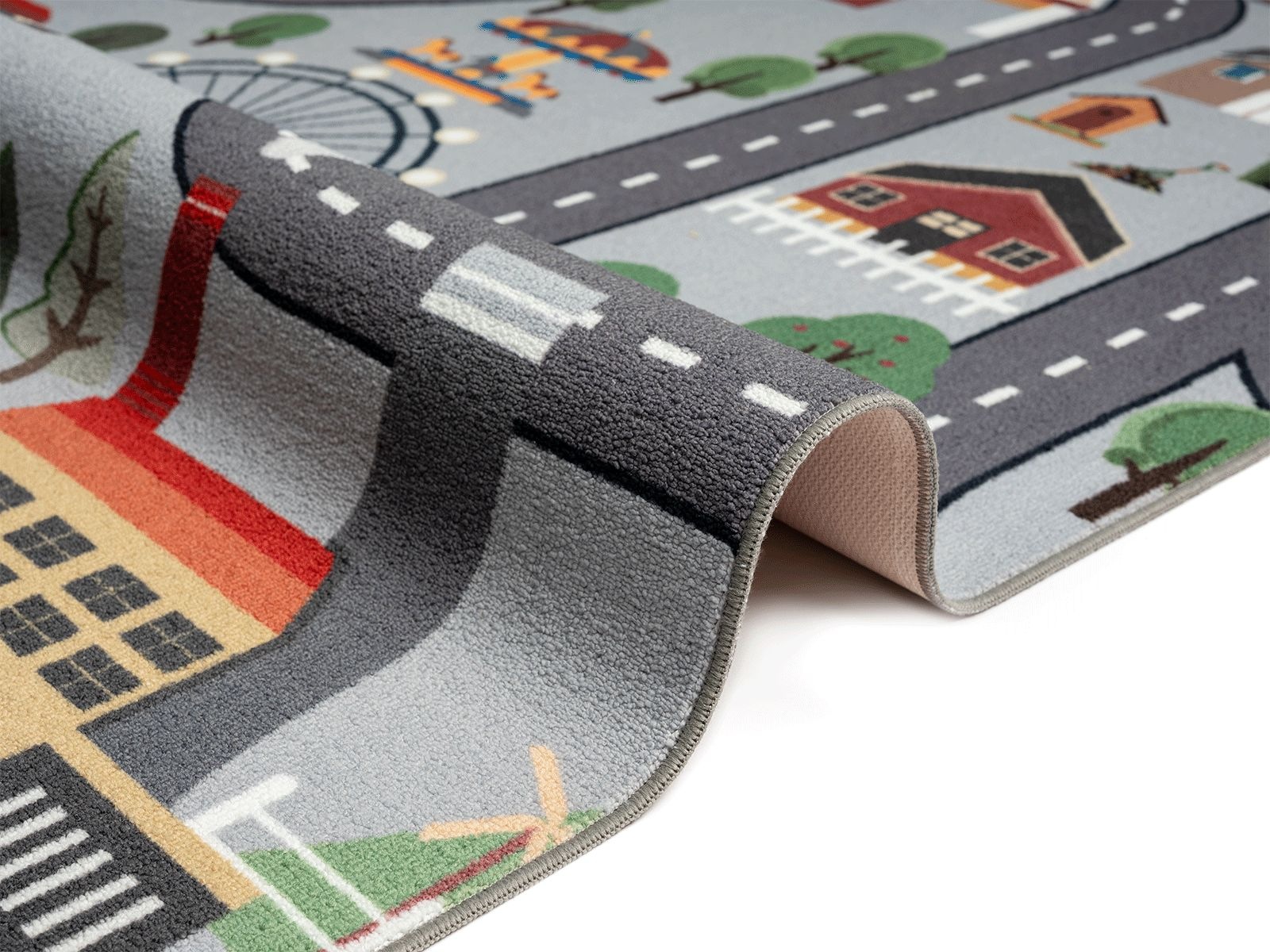 the carpet Teppich »Happy Life« rund 4 mm Höhe Life Kinderzimmer Teppich Spielteppich pflegeleicht