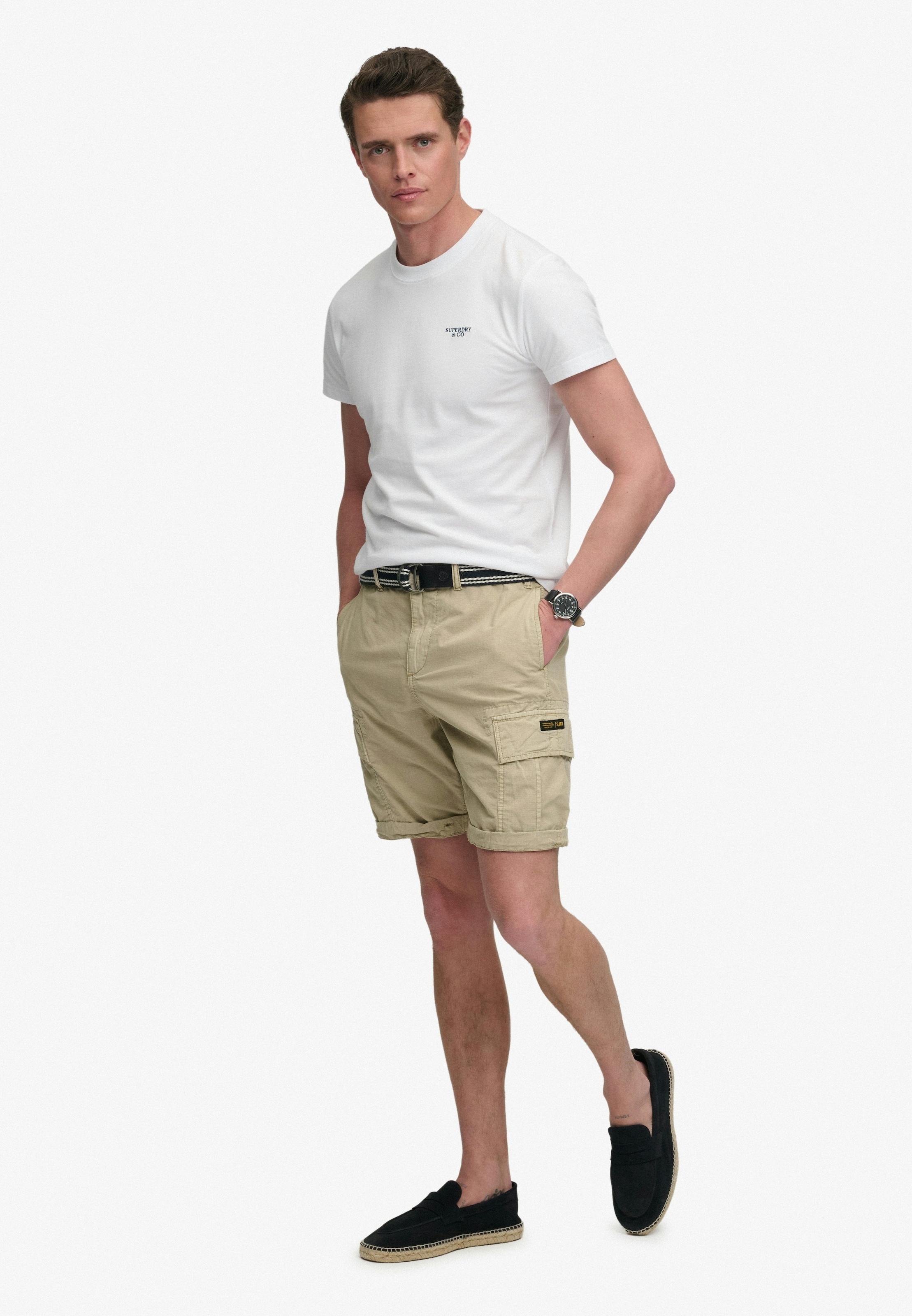 Superdry Short cargo »RIPSTOP LIGHT CARGO SHORT«  coupe décontractée, longueur genou, avec fermeture éclair