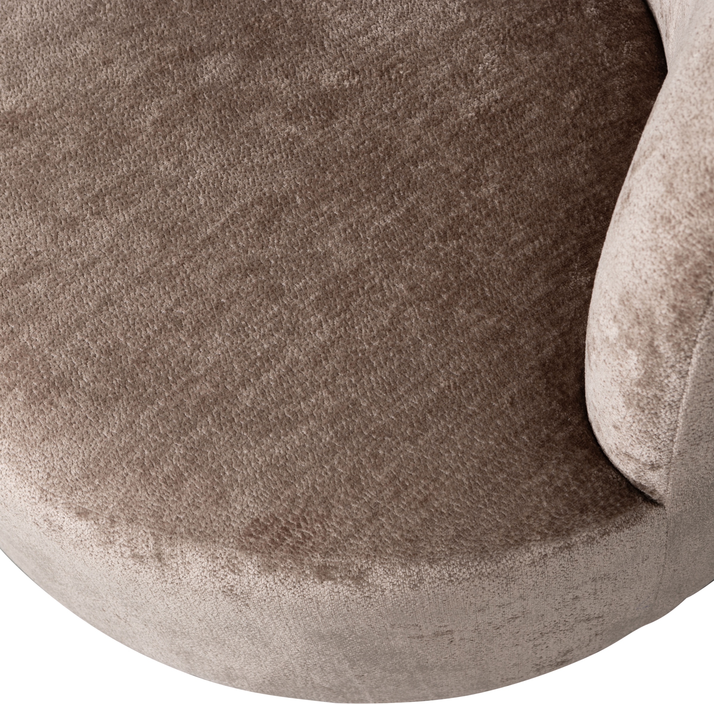 WOOOD Fauteuil pivotant »Popular Chenille-Bezug mit Drehmechanismus H 72 x B 81 x T 80 cm« Capacité de charge 100 kg, multiplex pin, résistance maximale à l'usure