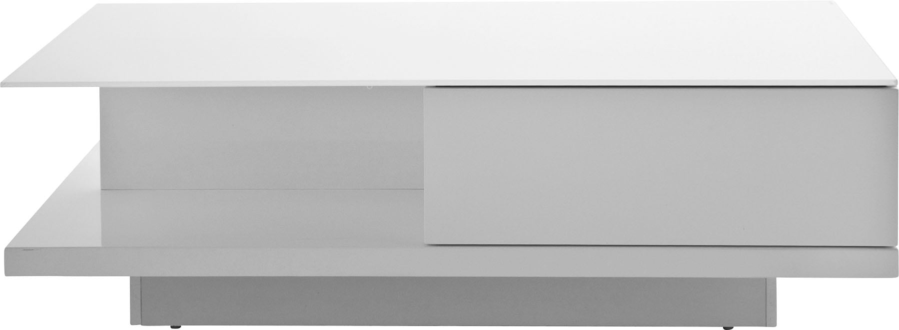 SalesFever Couchtisch »im minimalistischen Stil« Elegante Tischplatte aus robustem Kristallglas